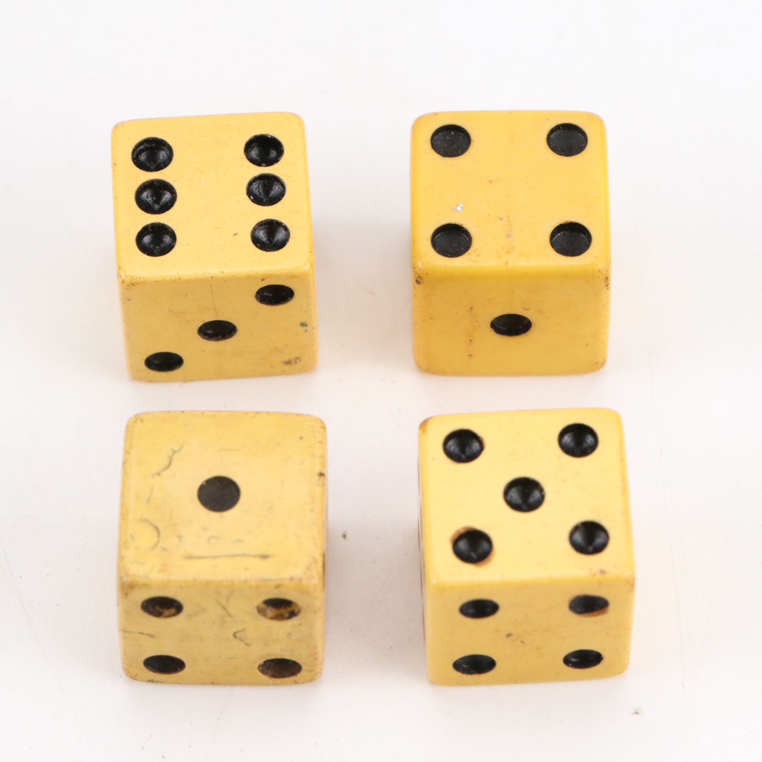 Celluloid, Glass and Other Playing Dice in Box