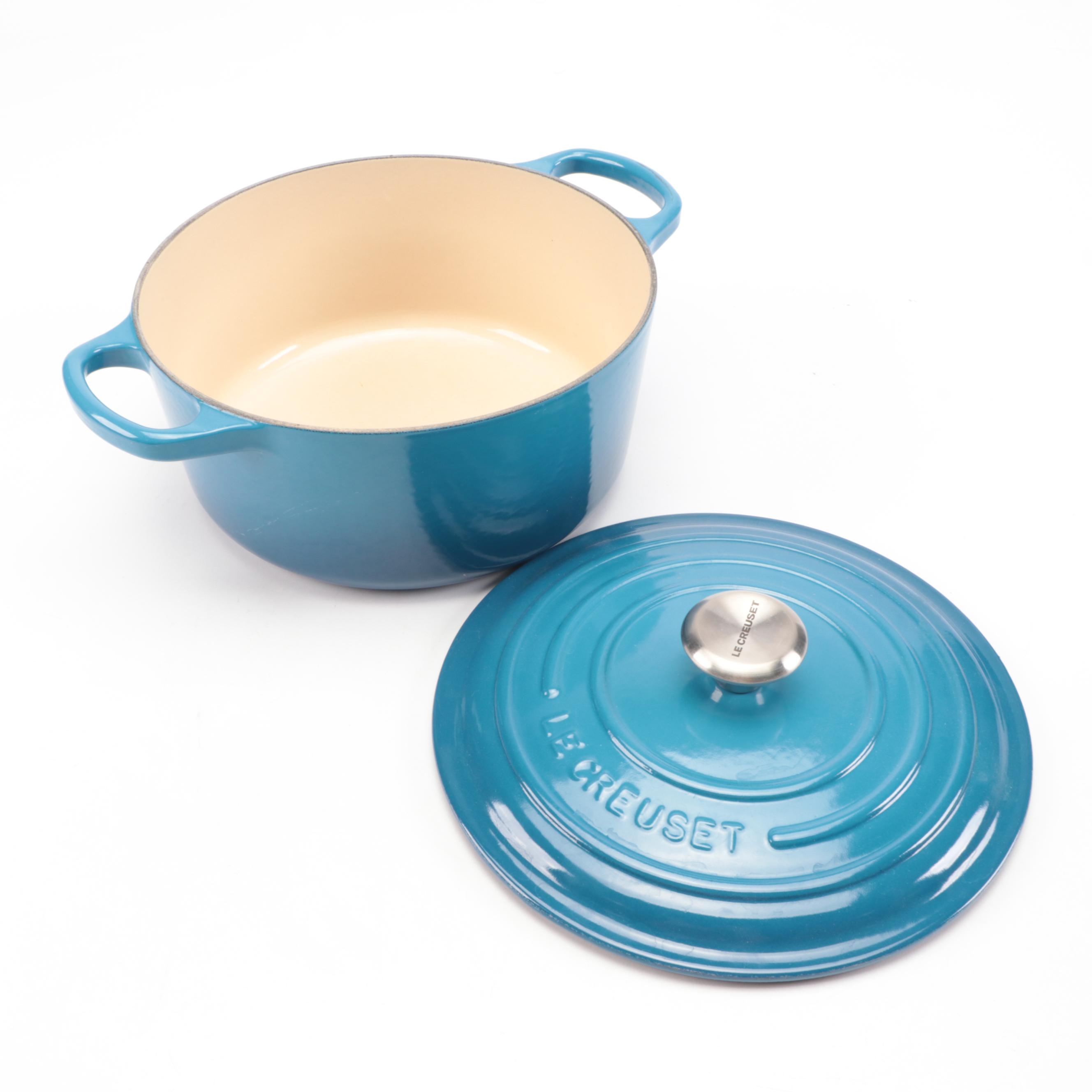 Le Creuset Signature Lapis Enameled Cast Iron Dutch Oven