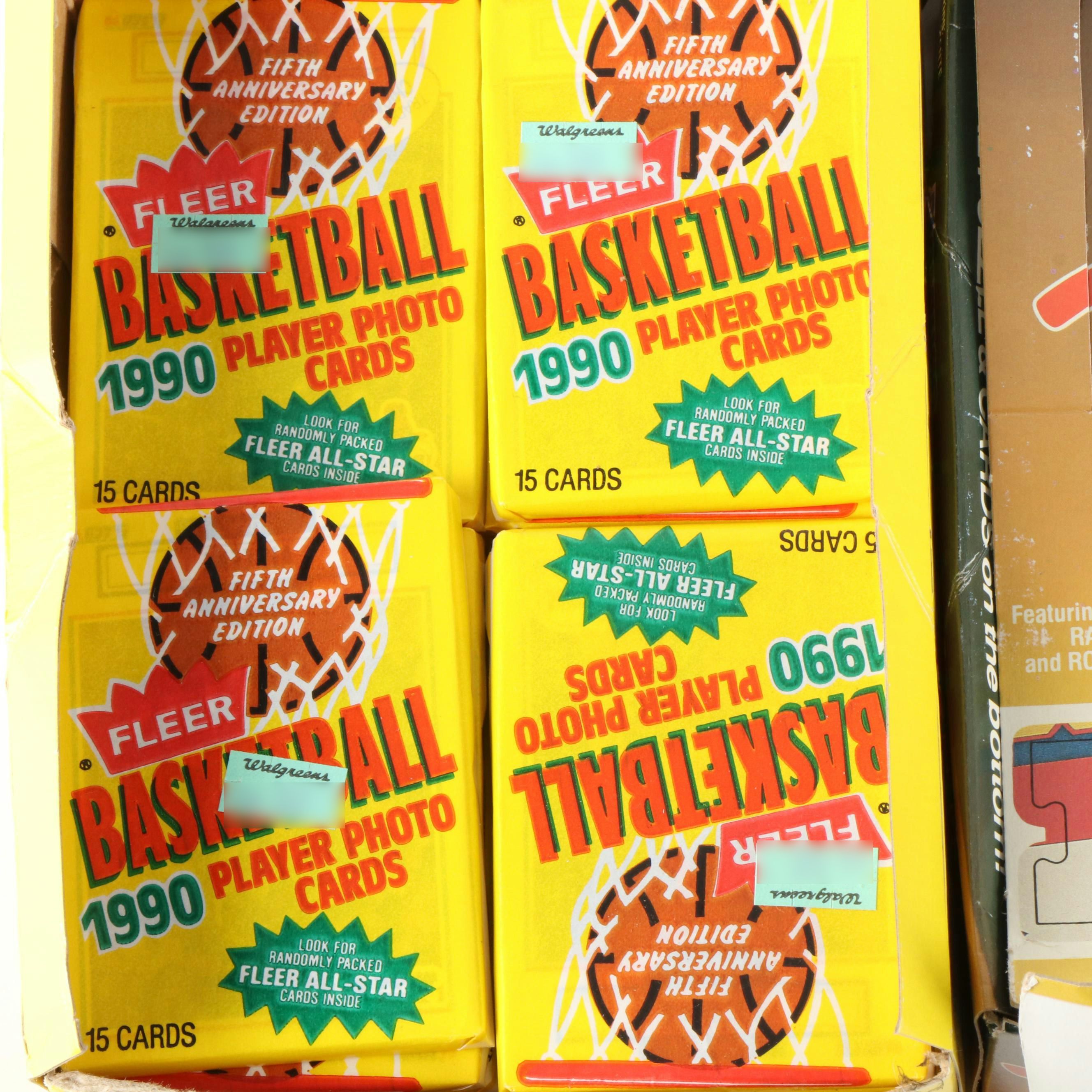 1980s-90s Sealed Sports Card Wax Packs with 1970s Topps Empty Boxes and More