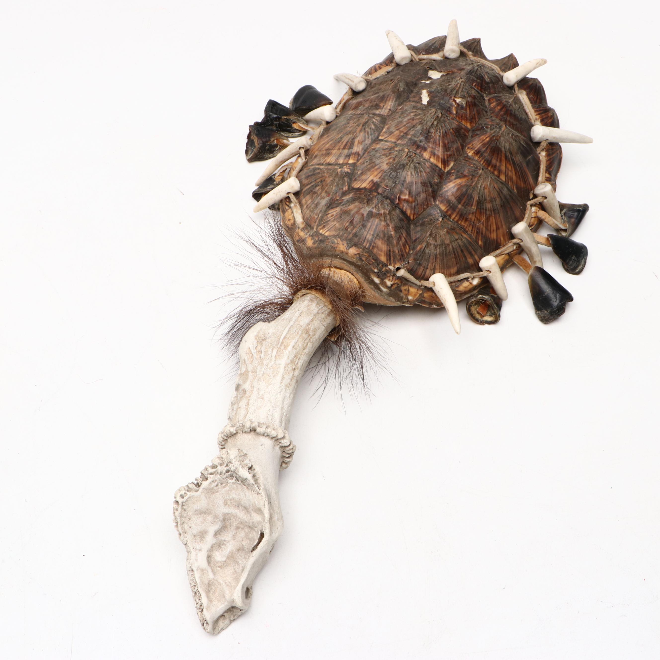 Robert Beaven Handmade Turtle Shell and Antelope Leg Rattles