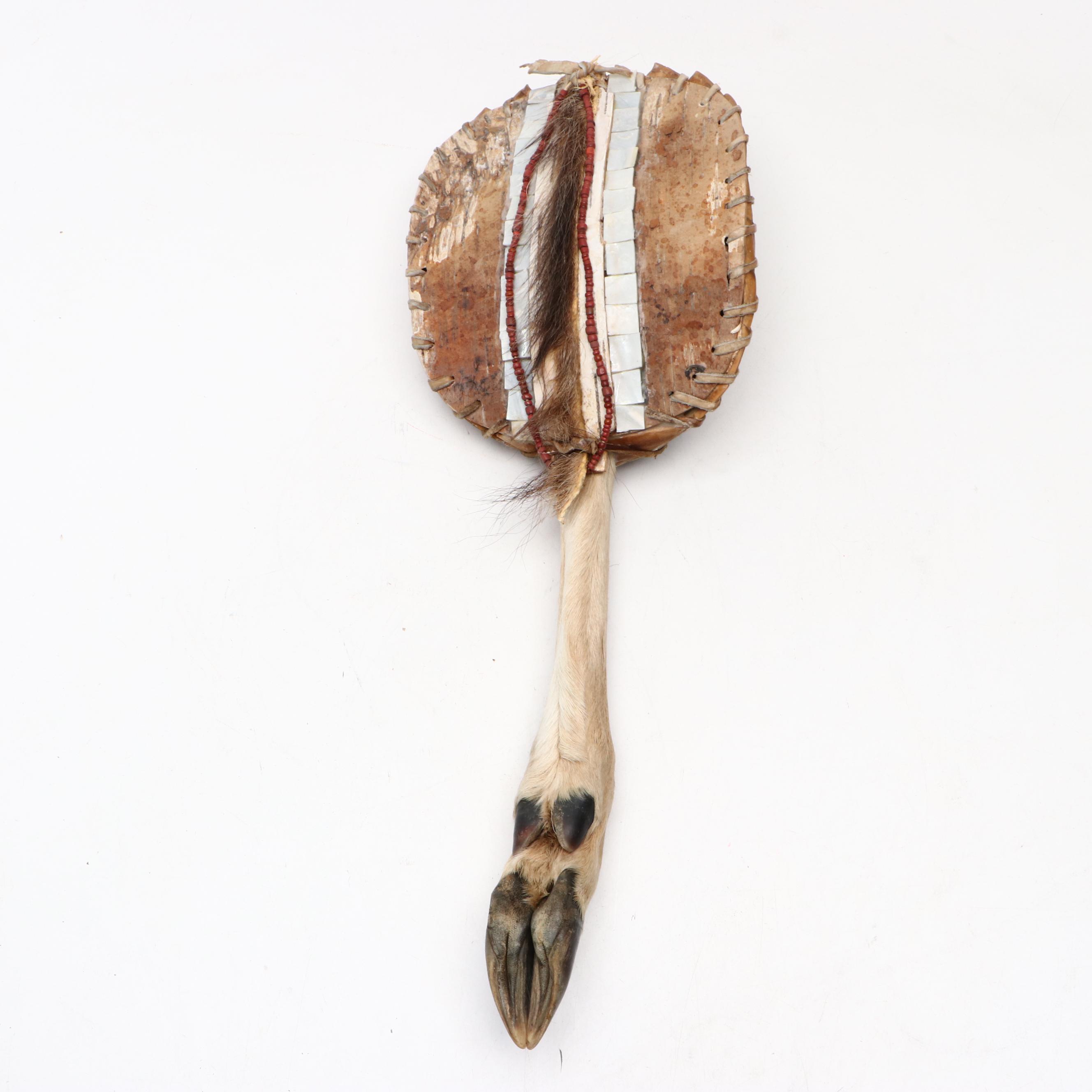 Robert Beaven Handmade Turtle Shell and Antelope Leg Rattles