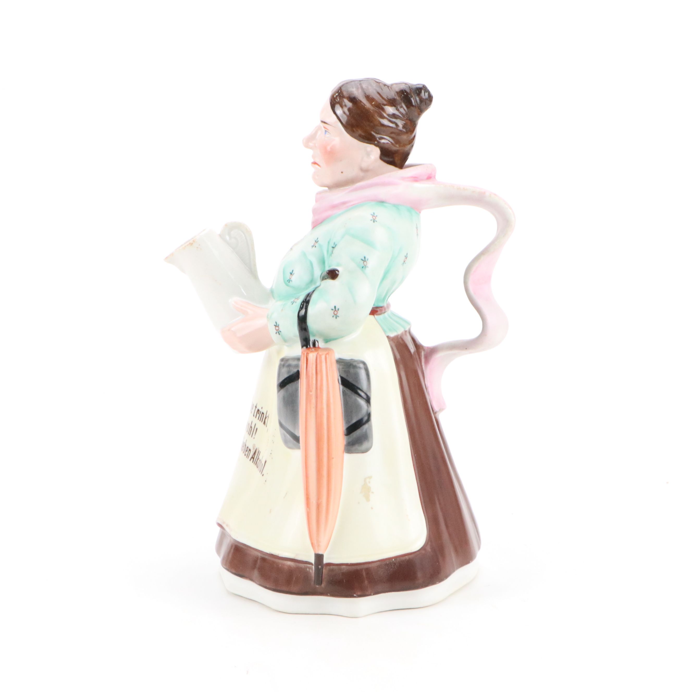 German Porcelain Coffee Pot, Early 20th Century