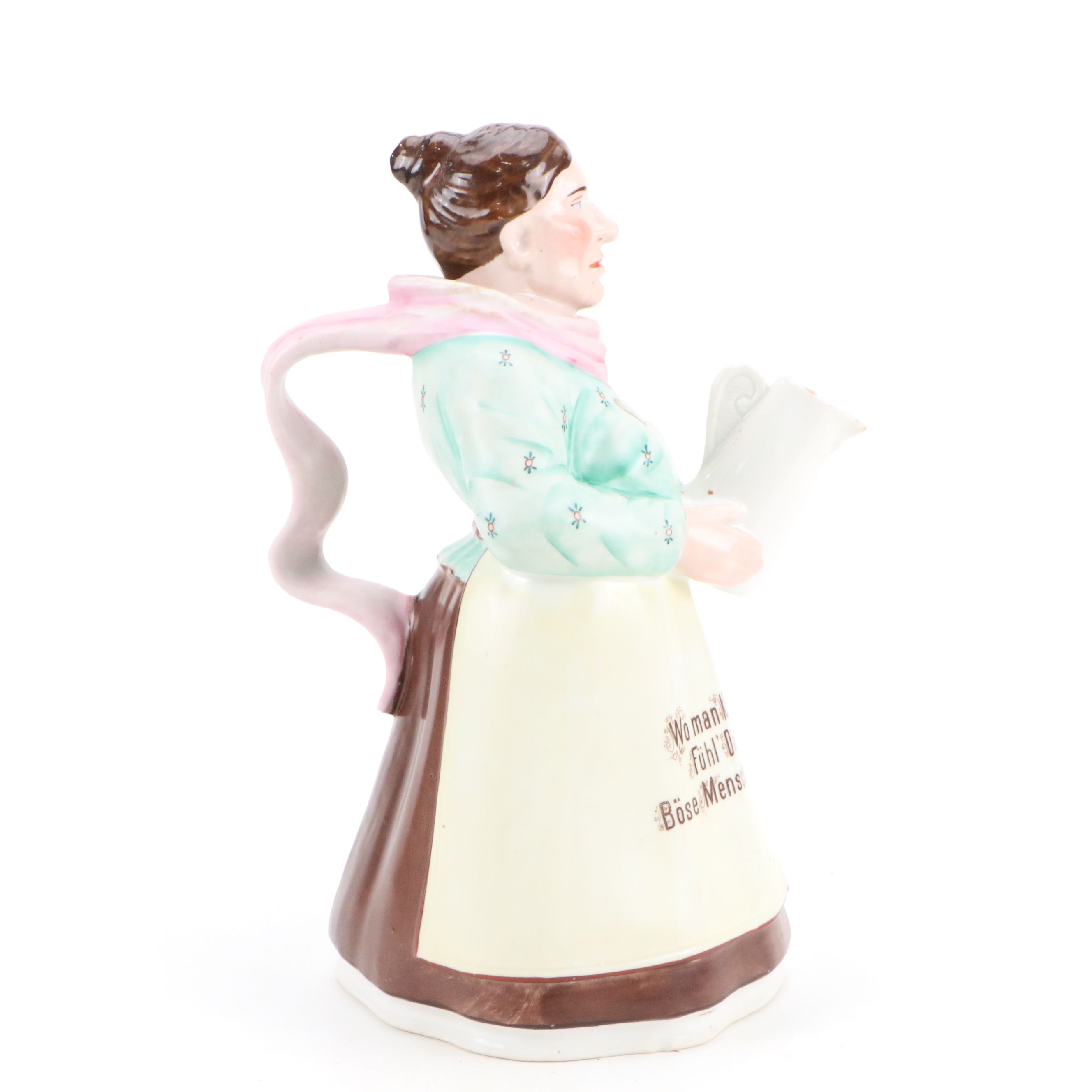 German Porcelain Coffee Pot, Early 20th Century