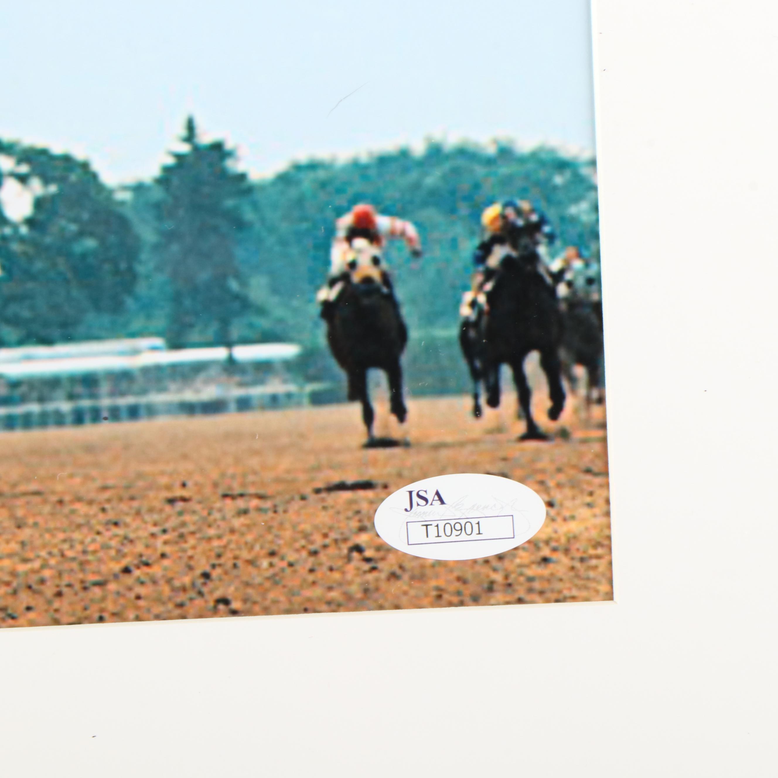 Ron Turcotte Signed Print Featuring Secretariat, JSA