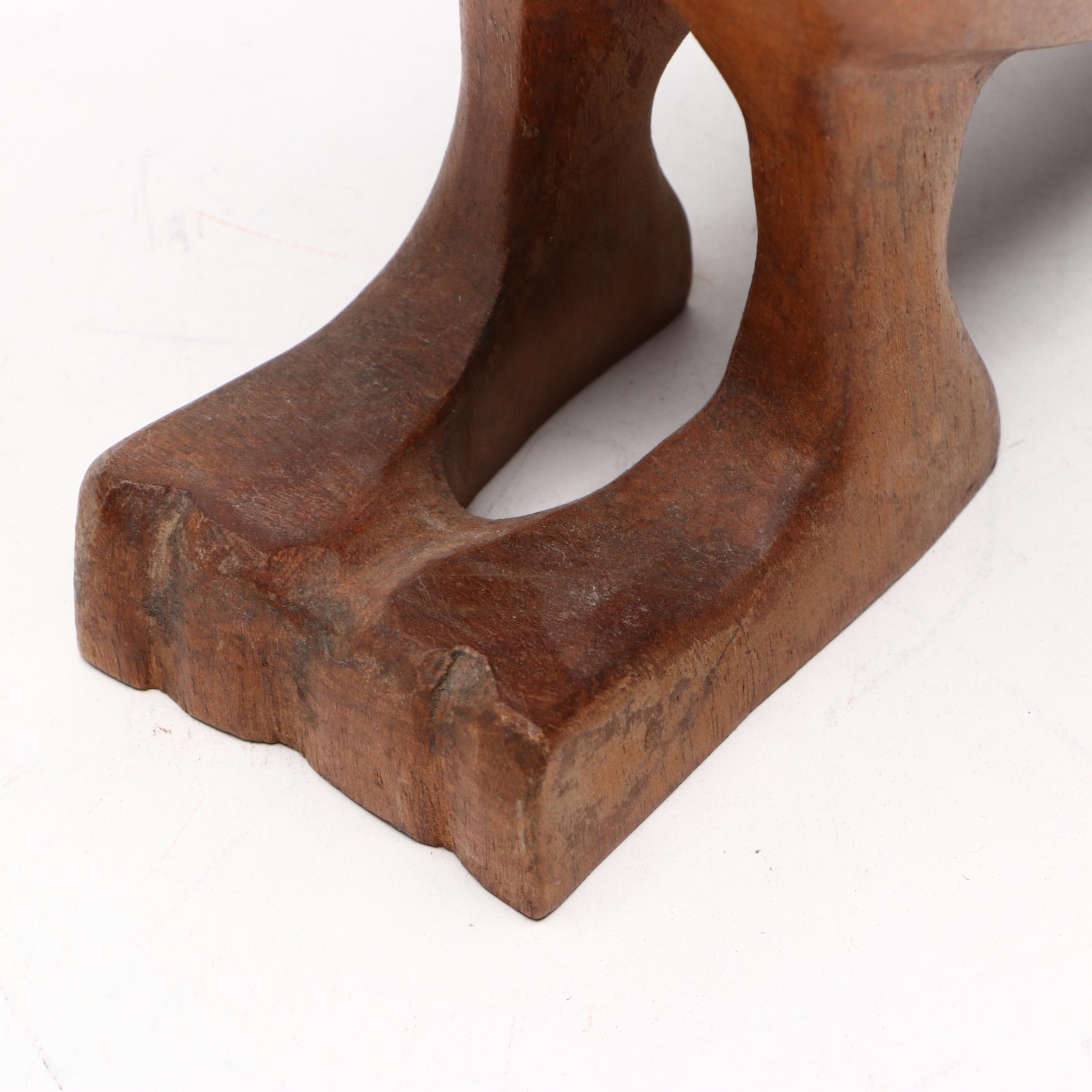 Folk Art Hand-Carved Wood Bird