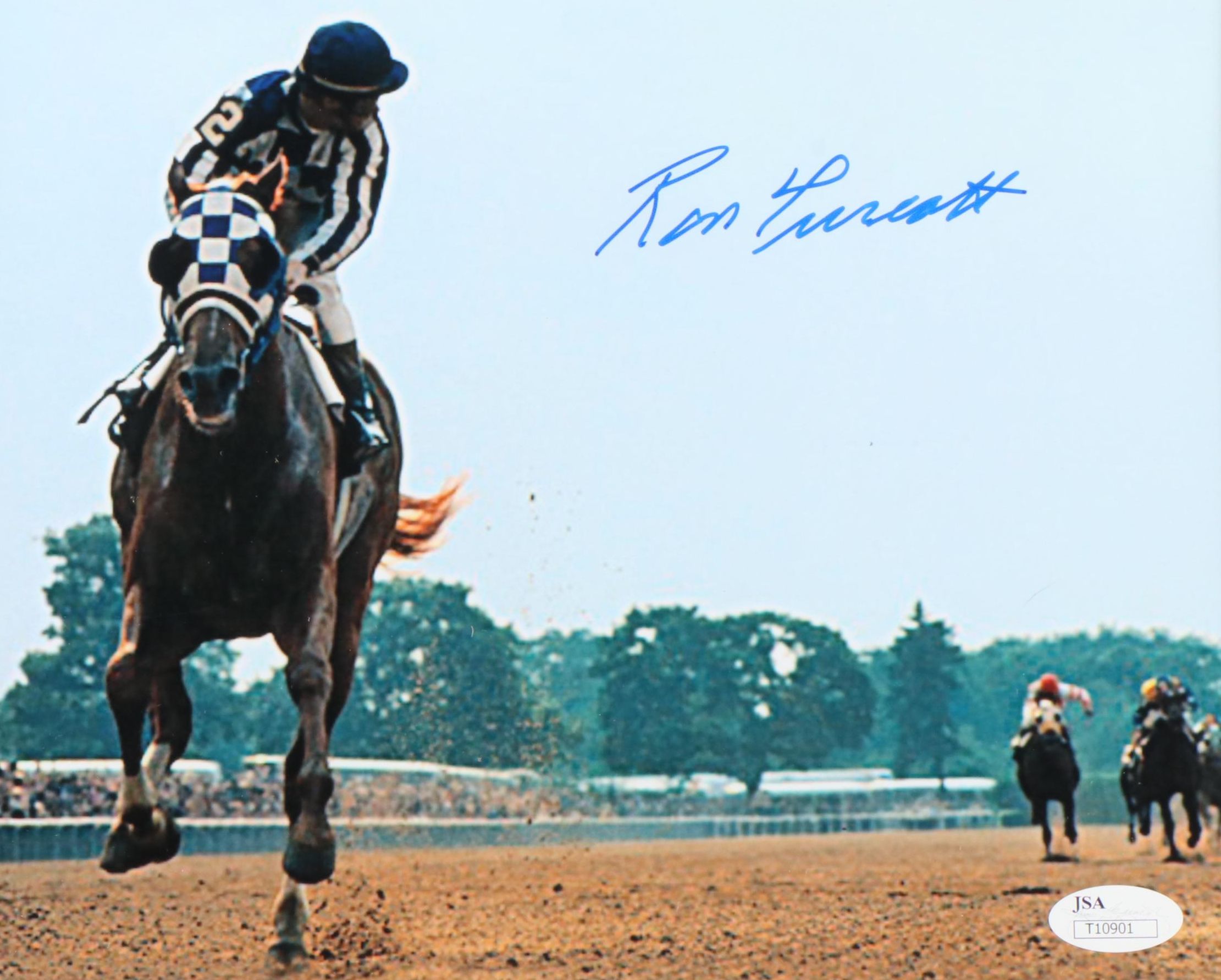 Ron Turcotte Signed Print Featuring Secretariat, JSA