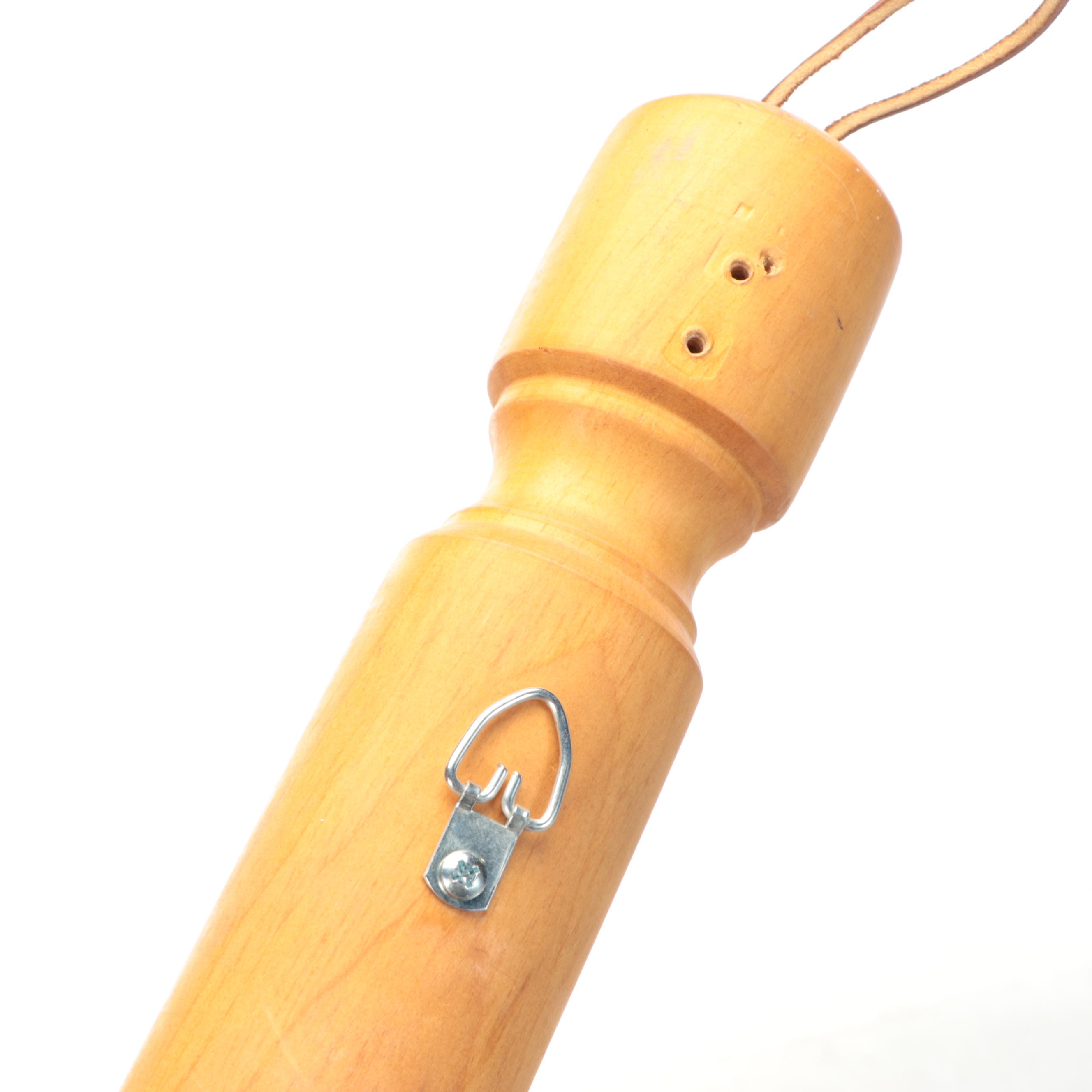 Artist Signed Carved Wooden Horse Mangle Board and Wooden Rolling Pin