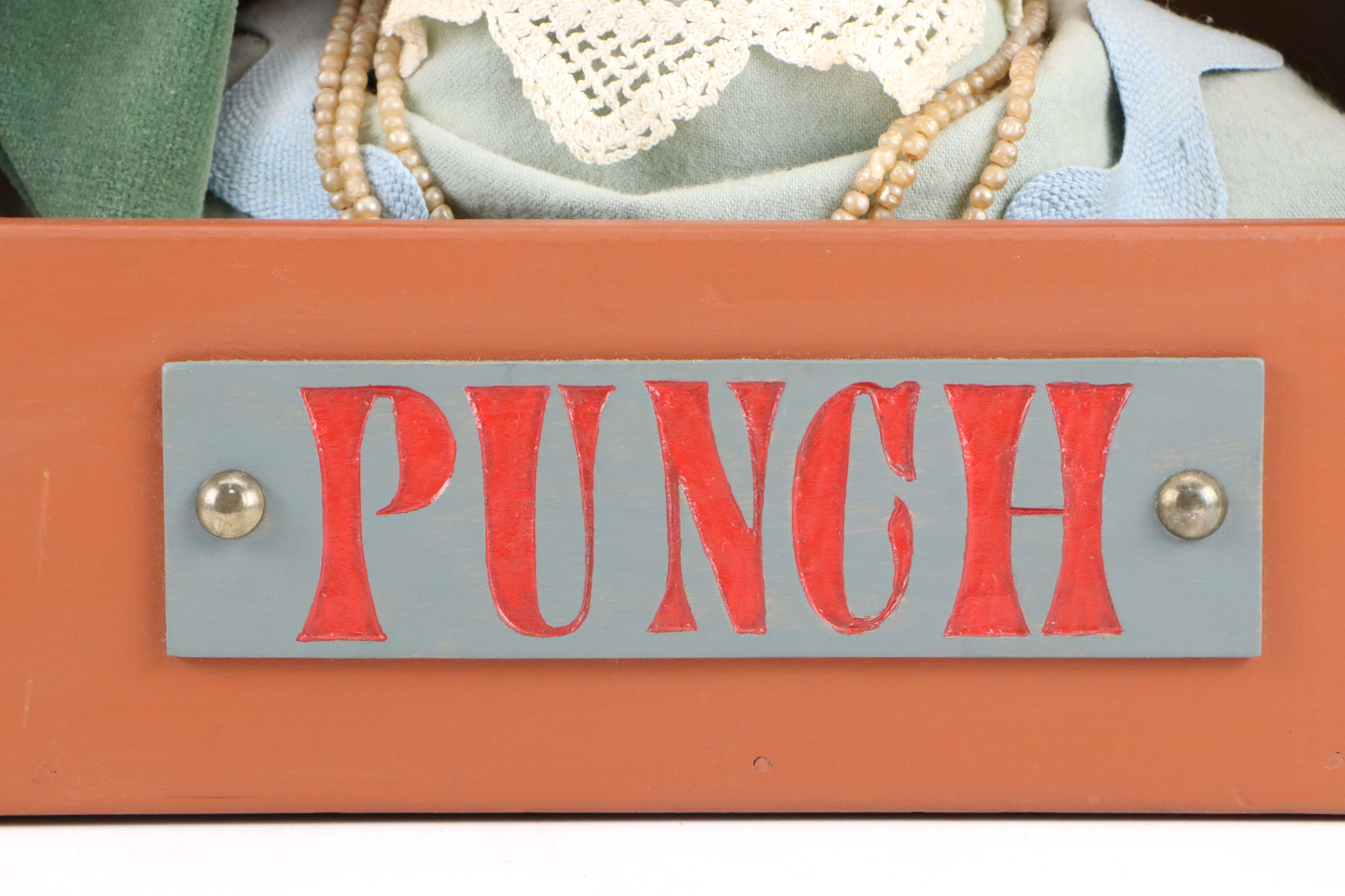 Art Brasmussen Ltd. Punch Puppet Figurehead in Shadow Box