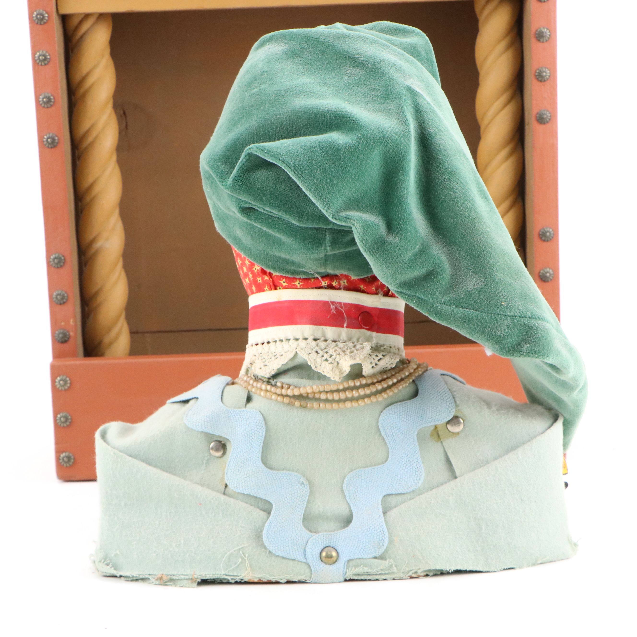 Art Brasmussen Ltd. Punch Puppet Figurehead in Shadow Box