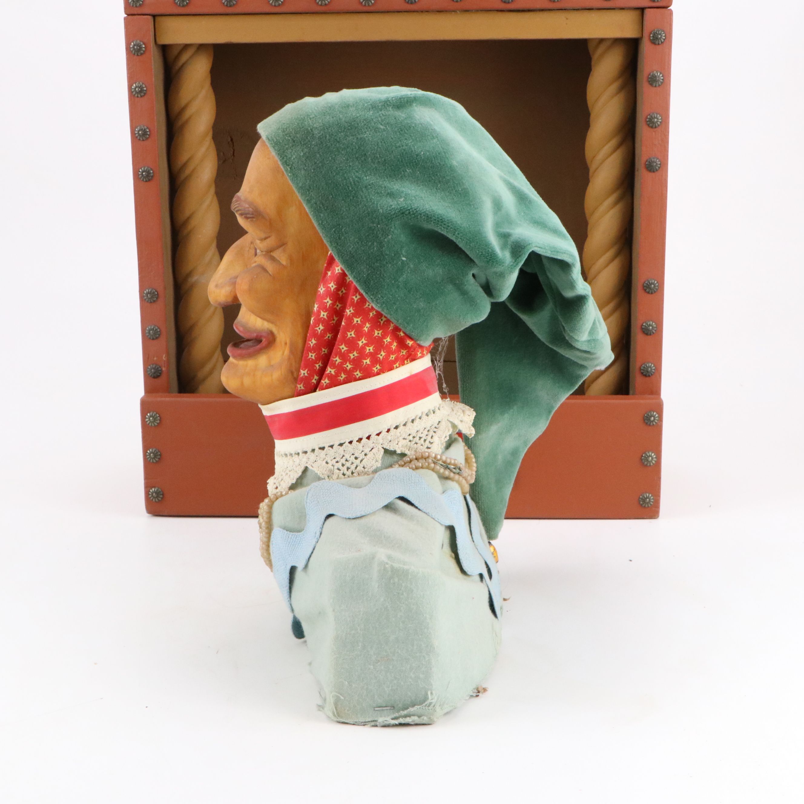 Art Brasmussen Ltd. Punch Puppet Figurehead in Shadow Box