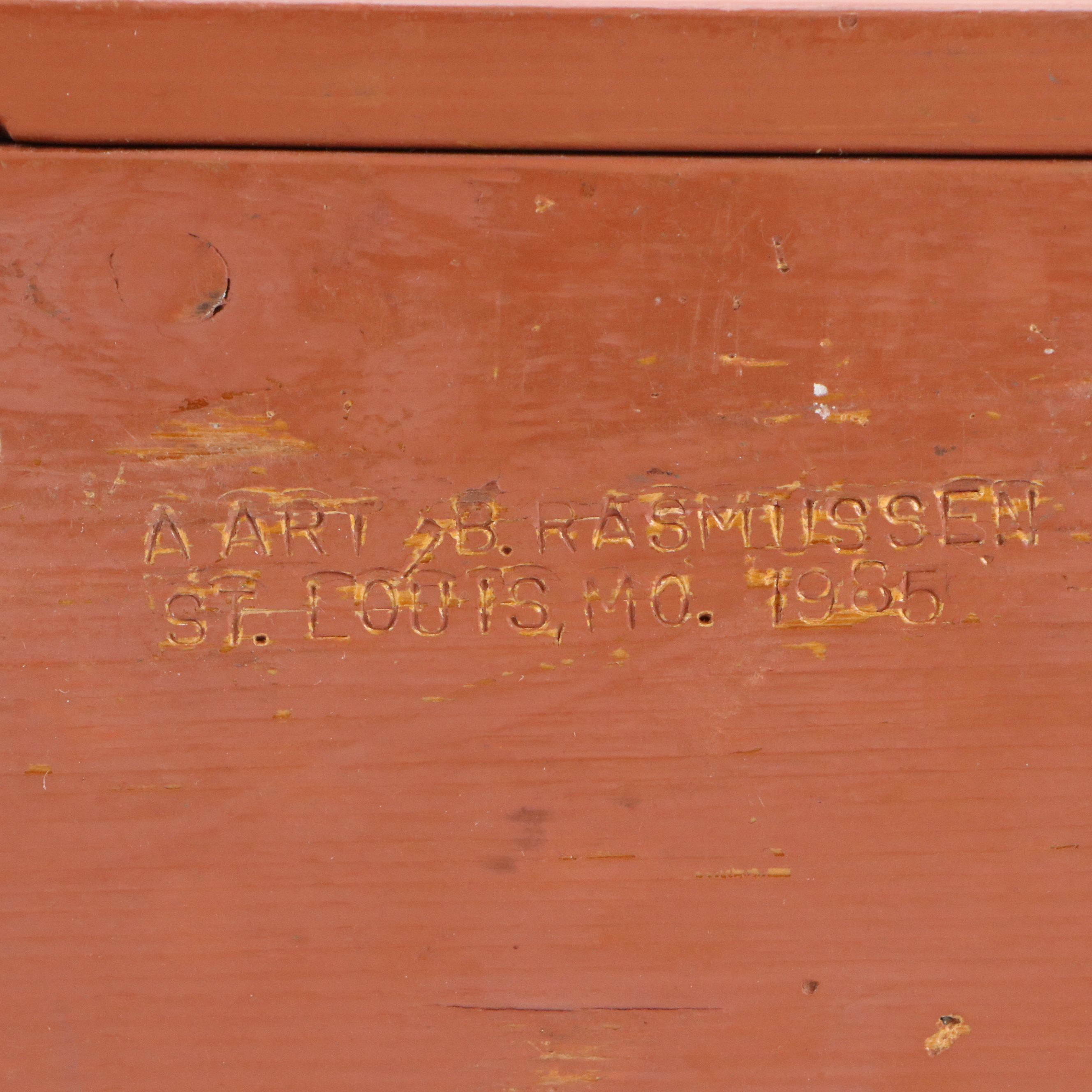 Art Brasmussen Ltd. Punch Puppet Figurehead in Shadow Box