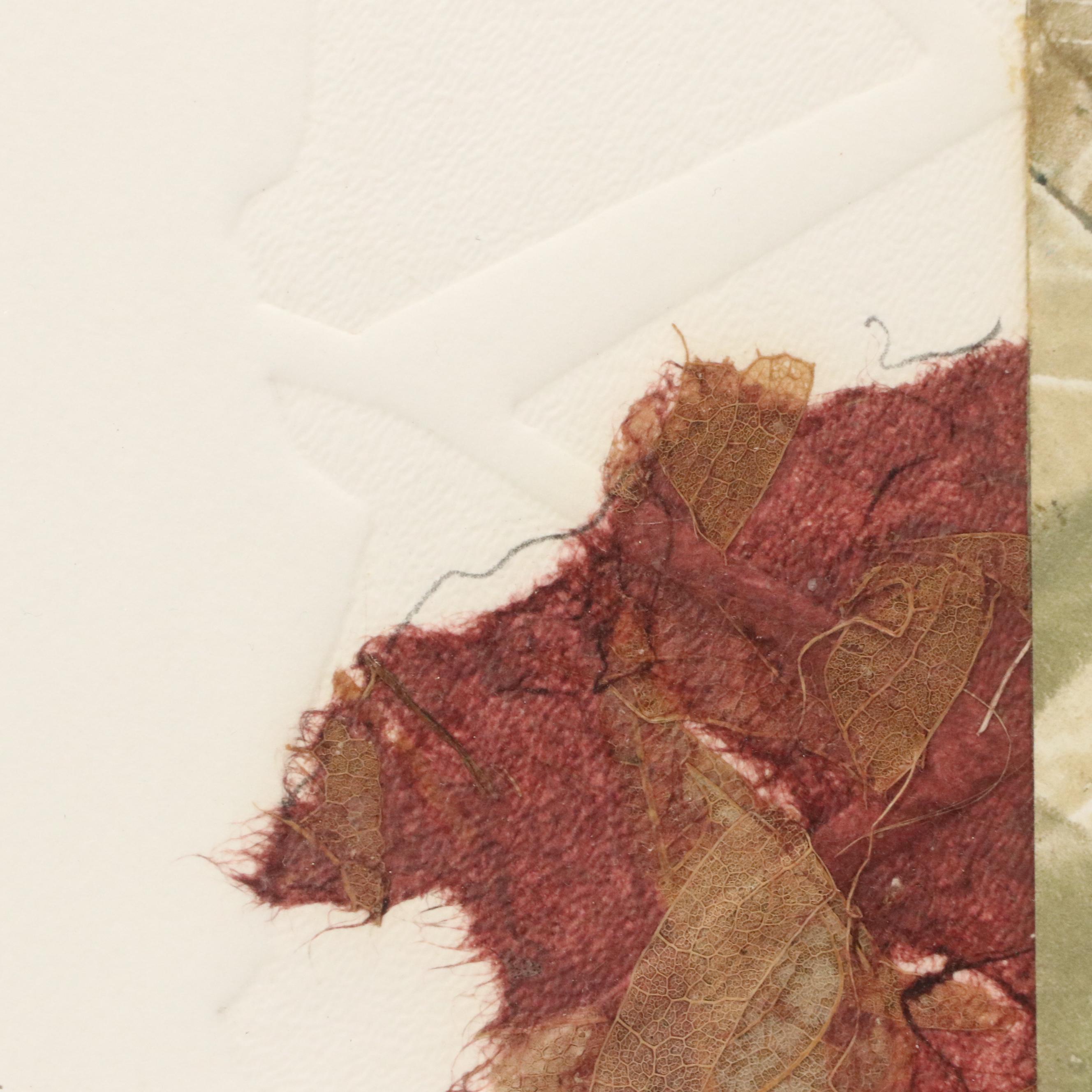 Bruce Bleach Embossed Monoprint "Silver Shard #6"