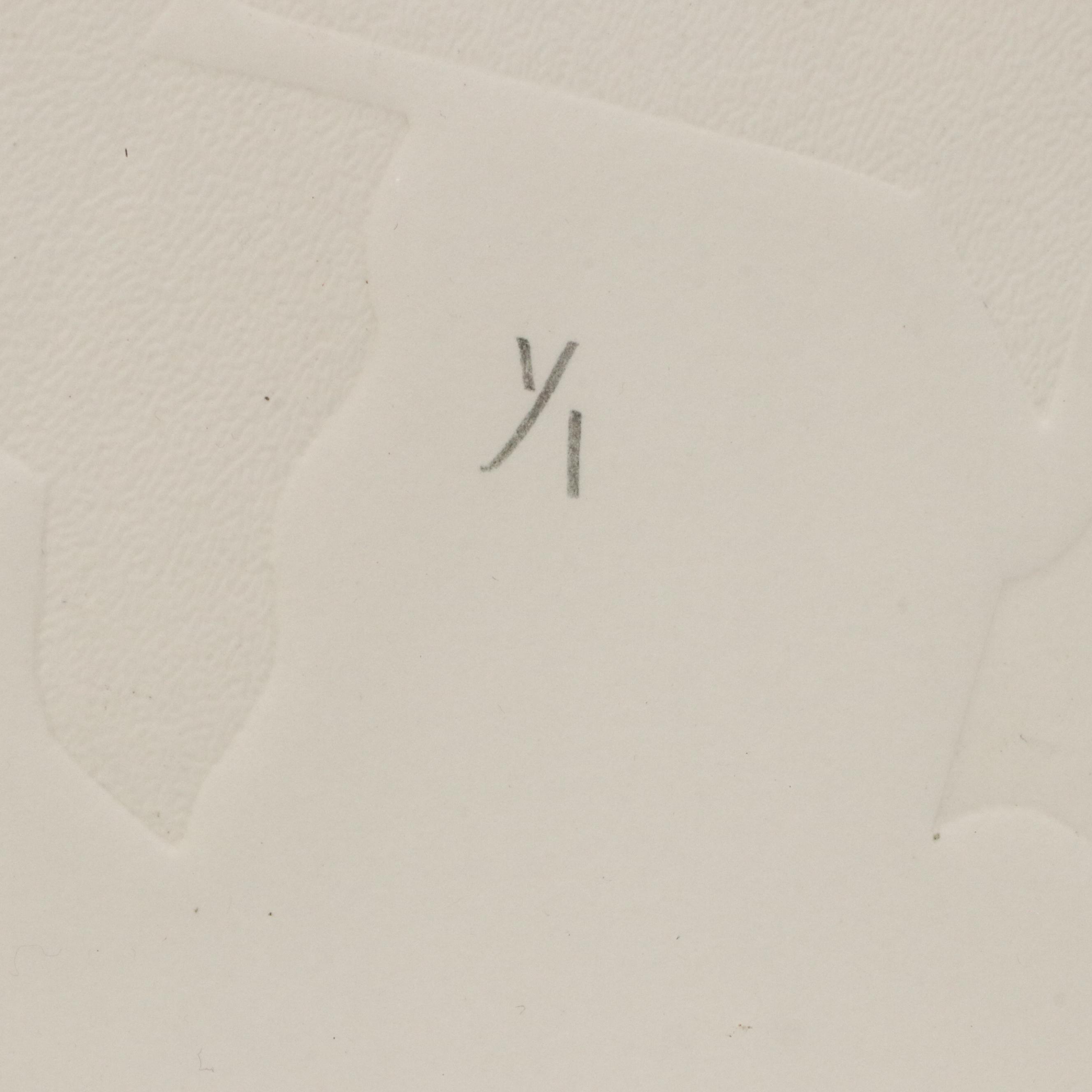 Bruce Bleach Embossed Monoprint "Silver Shard #6"