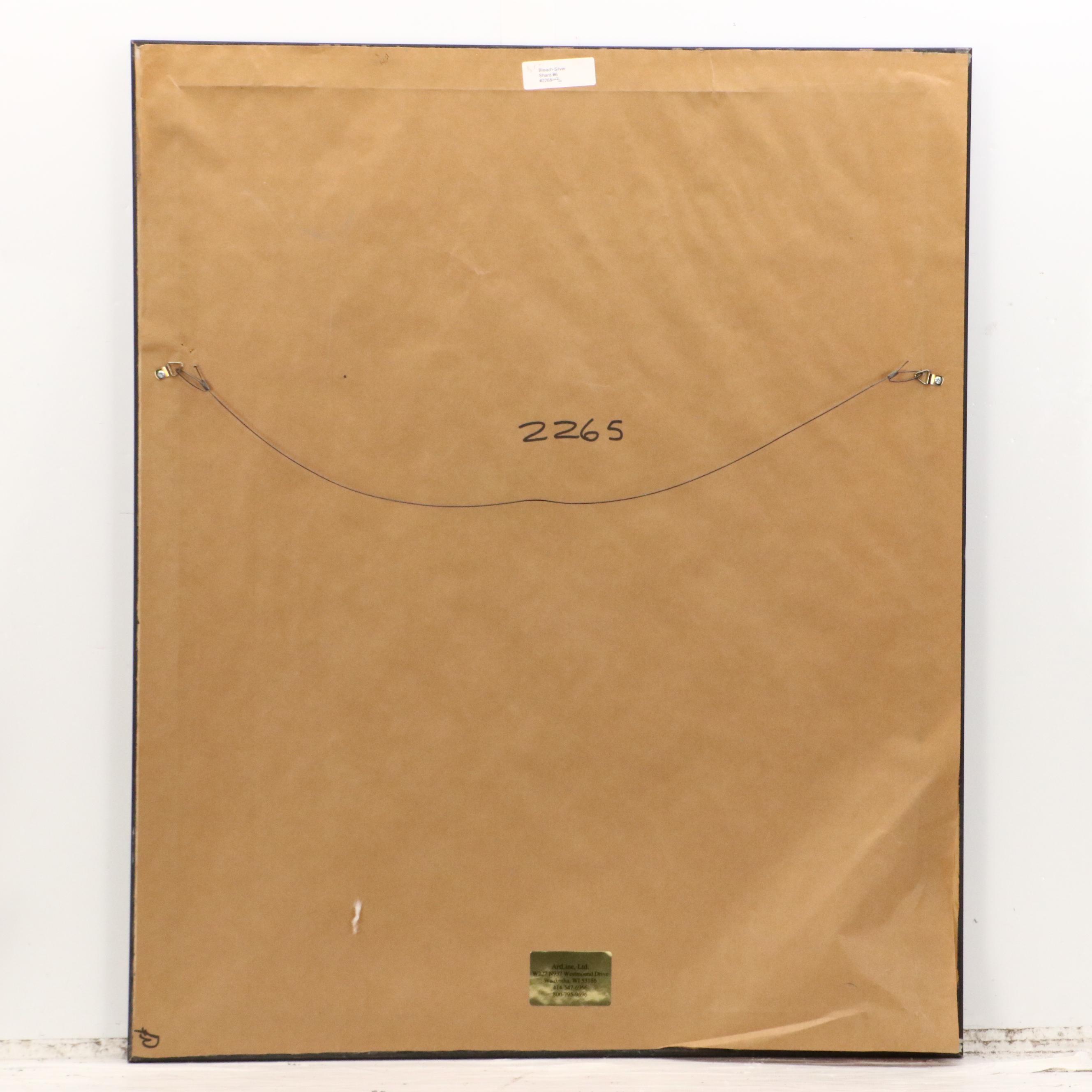 Bruce Bleach Embossed Monoprint "Silver Shard #6"