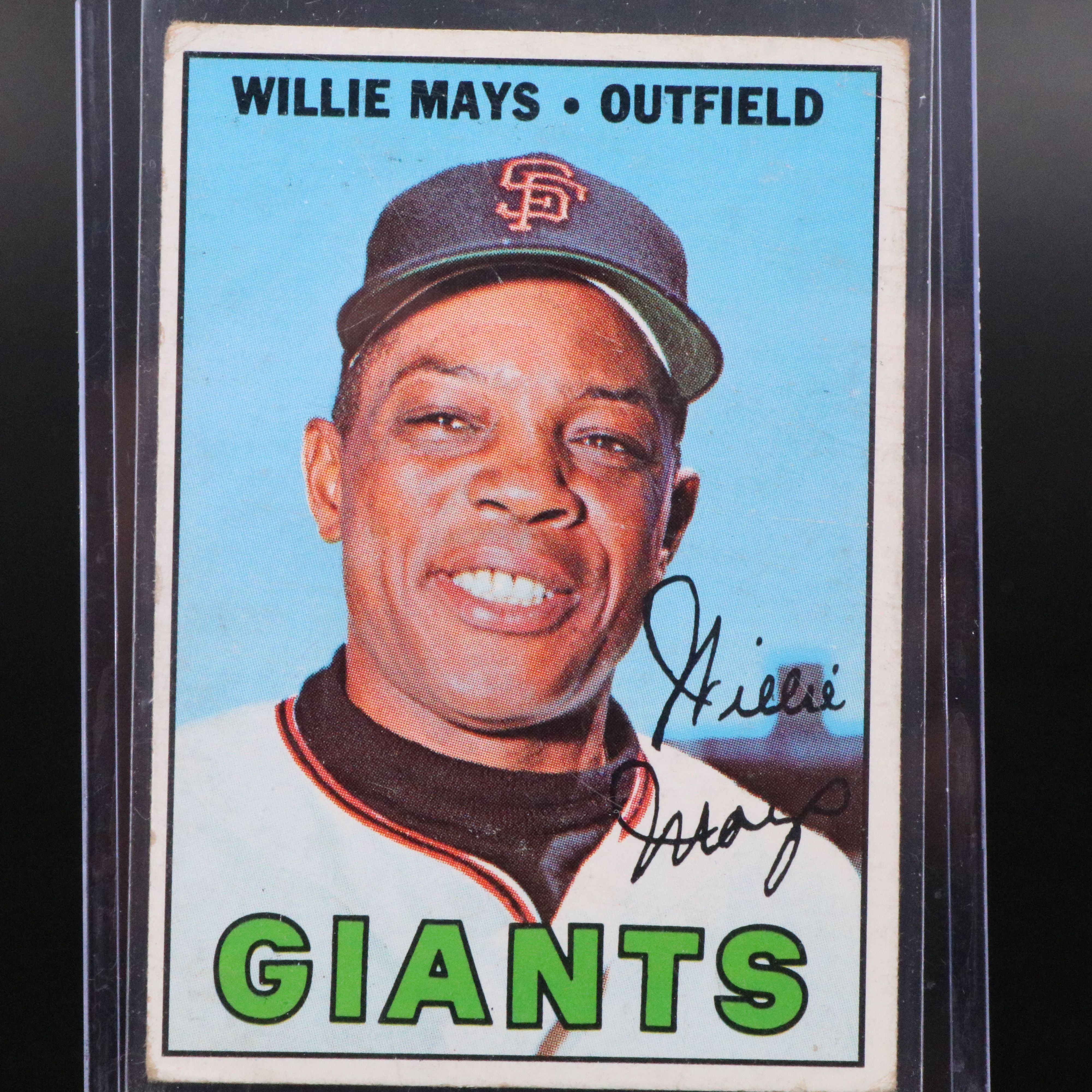 1967 Topps Willie Mays San Francisco Giants Baseball Card