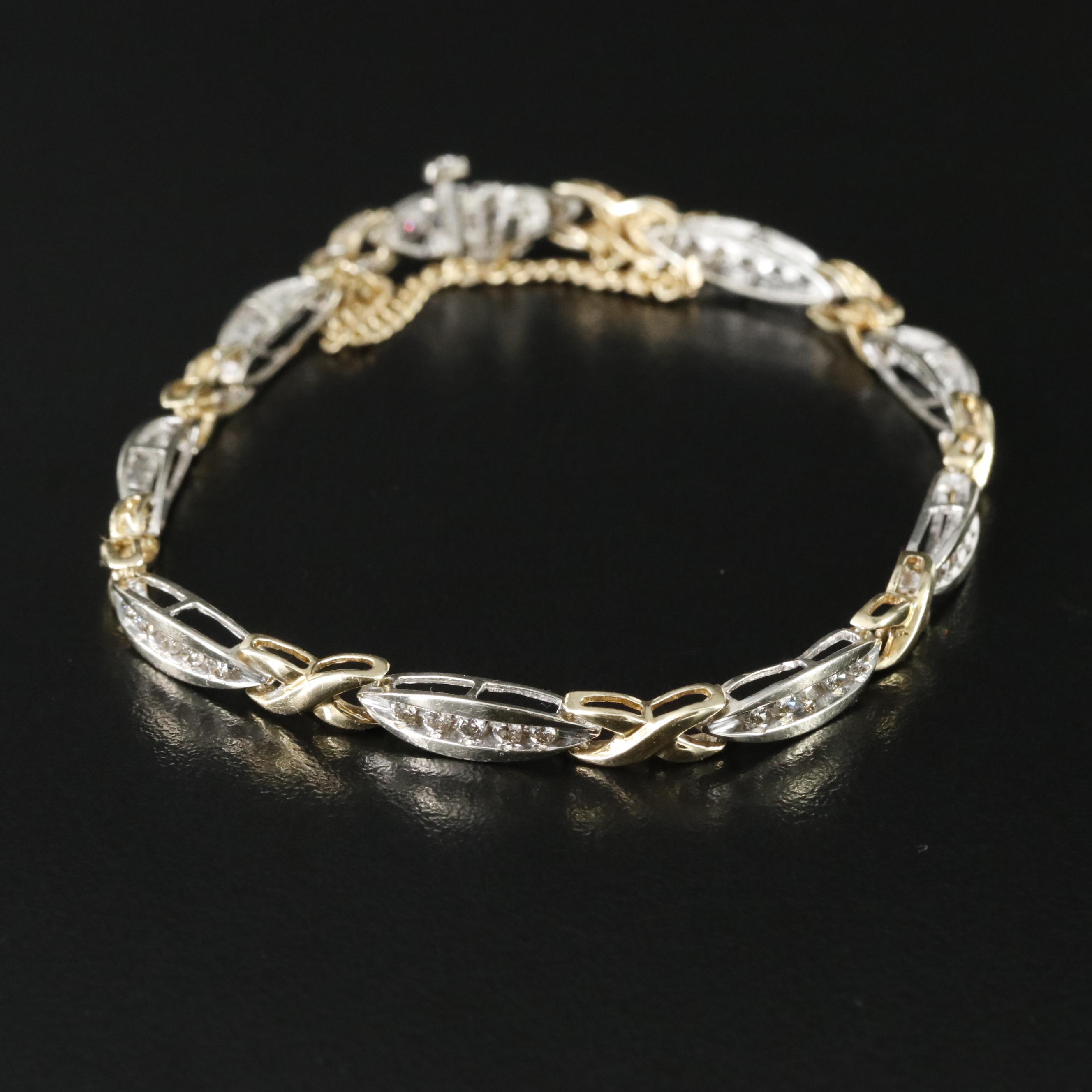 10K 0.88 CTW Diamond Bracelet