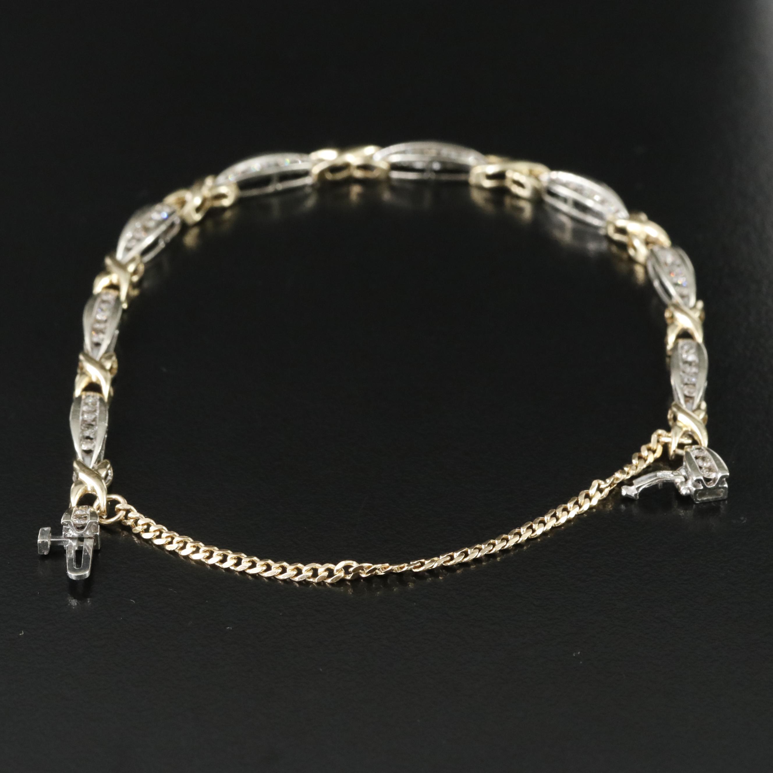 10K 0.88 CTW Diamond Bracelet