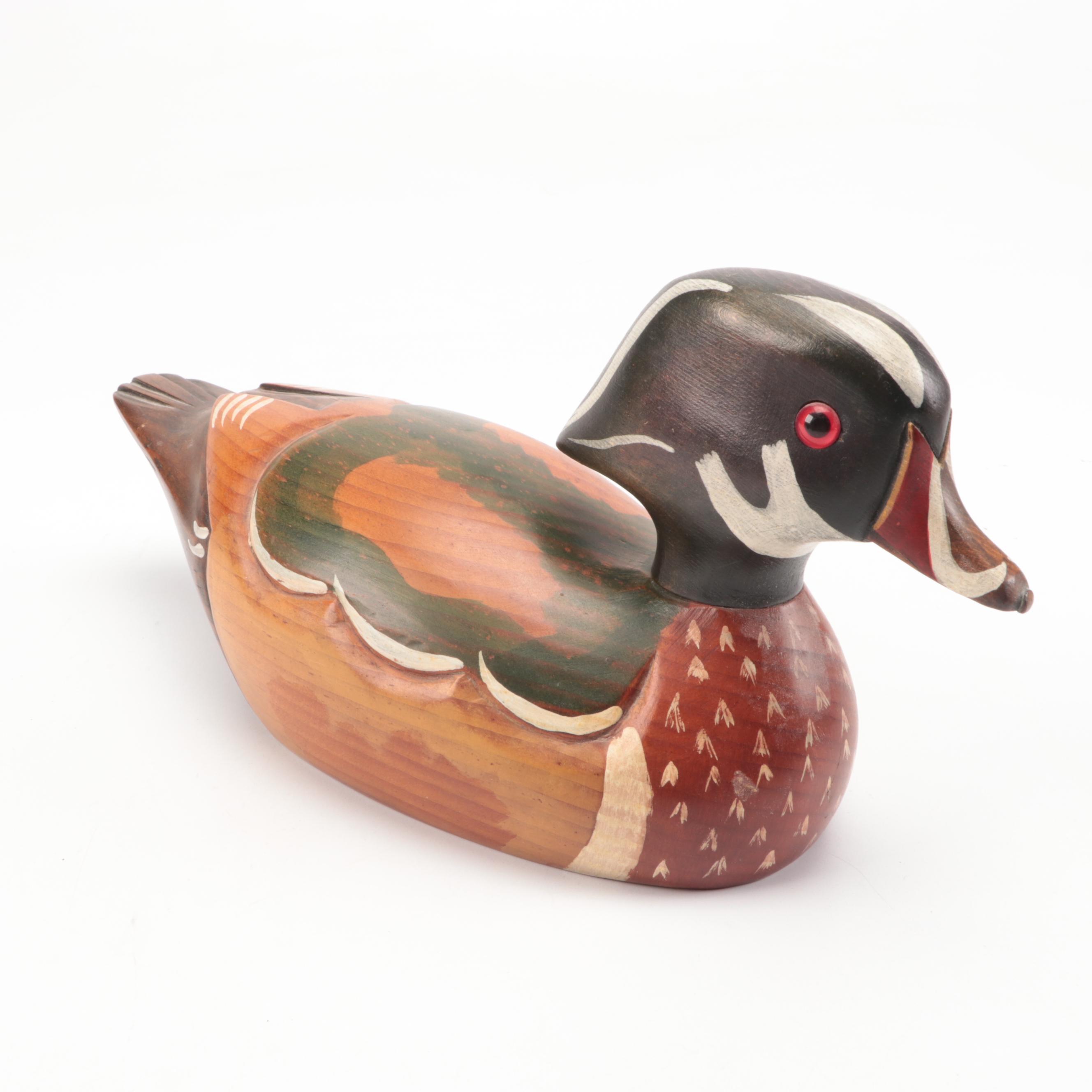 The Wooden Bird Factory Hand-Painted Northern Pintail and Other Duck Decoys