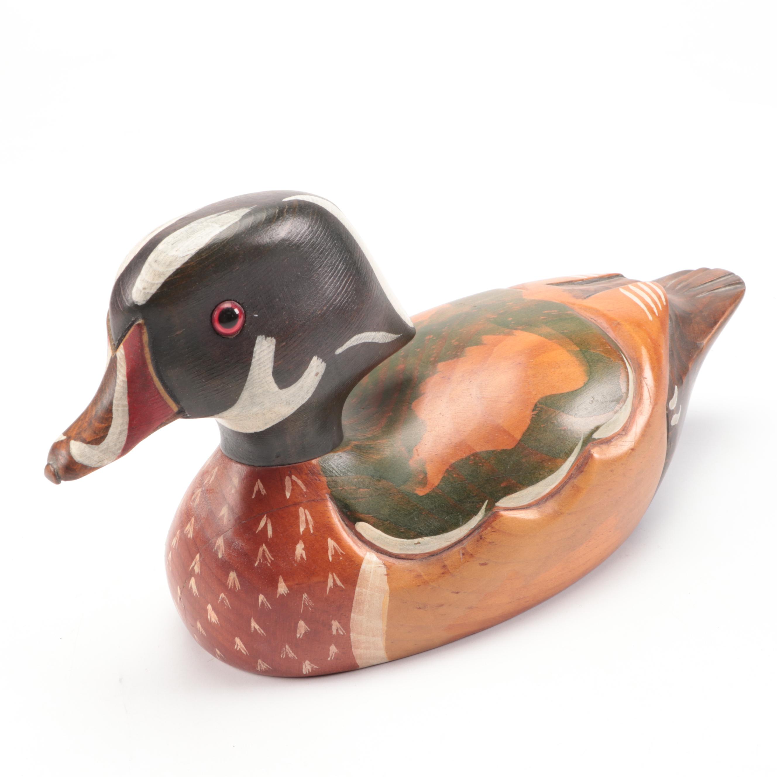 The Wooden Bird Factory Hand-Painted Northern Pintail and Other Duck Decoys