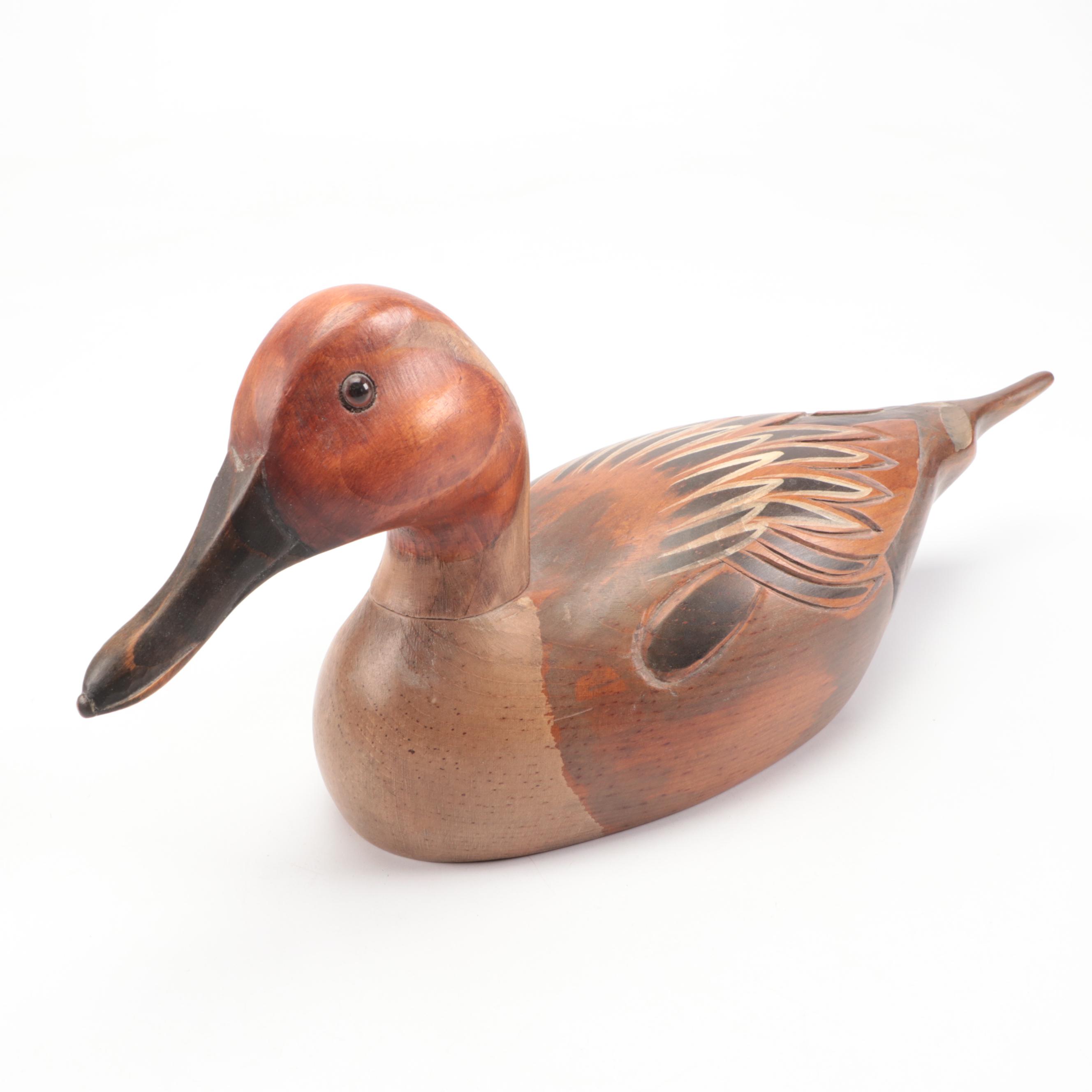 The Wooden Bird Factory Hand-Painted Northern Pintail and Other Duck Decoys