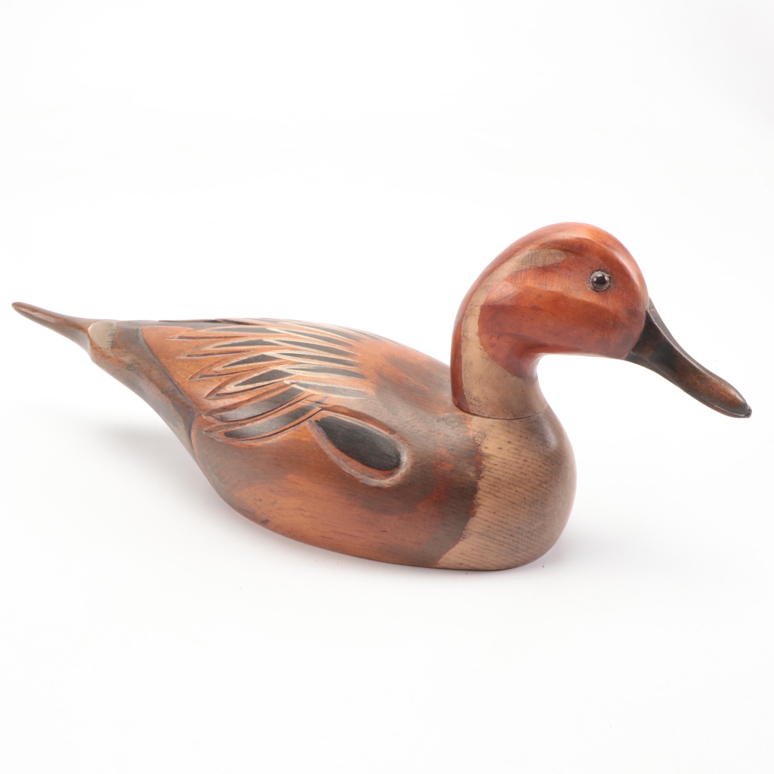 The Wooden Bird Factory Hand-Painted Northern Pintail and Other Duck Decoys