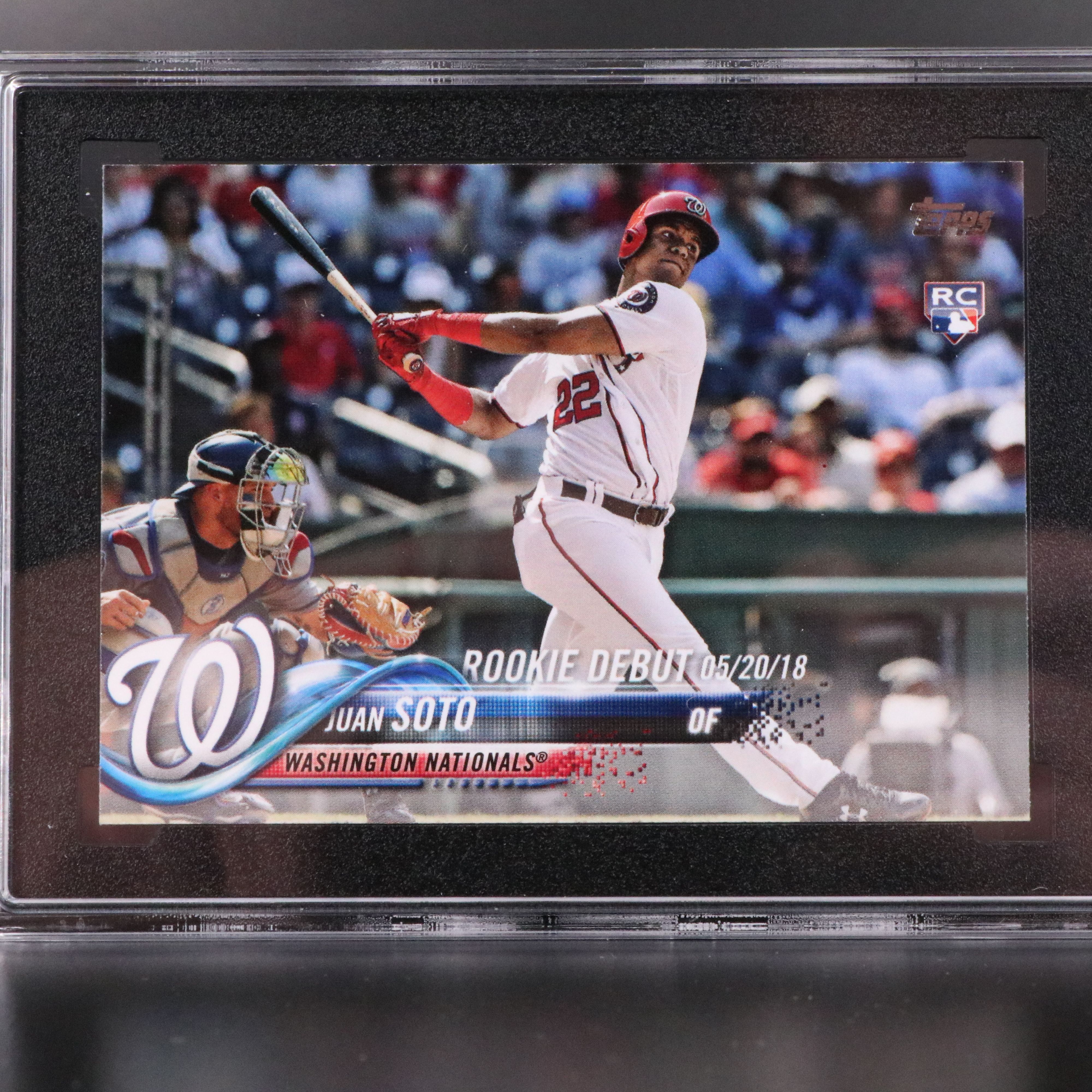2018 Topps Update Juan Soto Washington Nationals Rookie Card Graded SGC 10