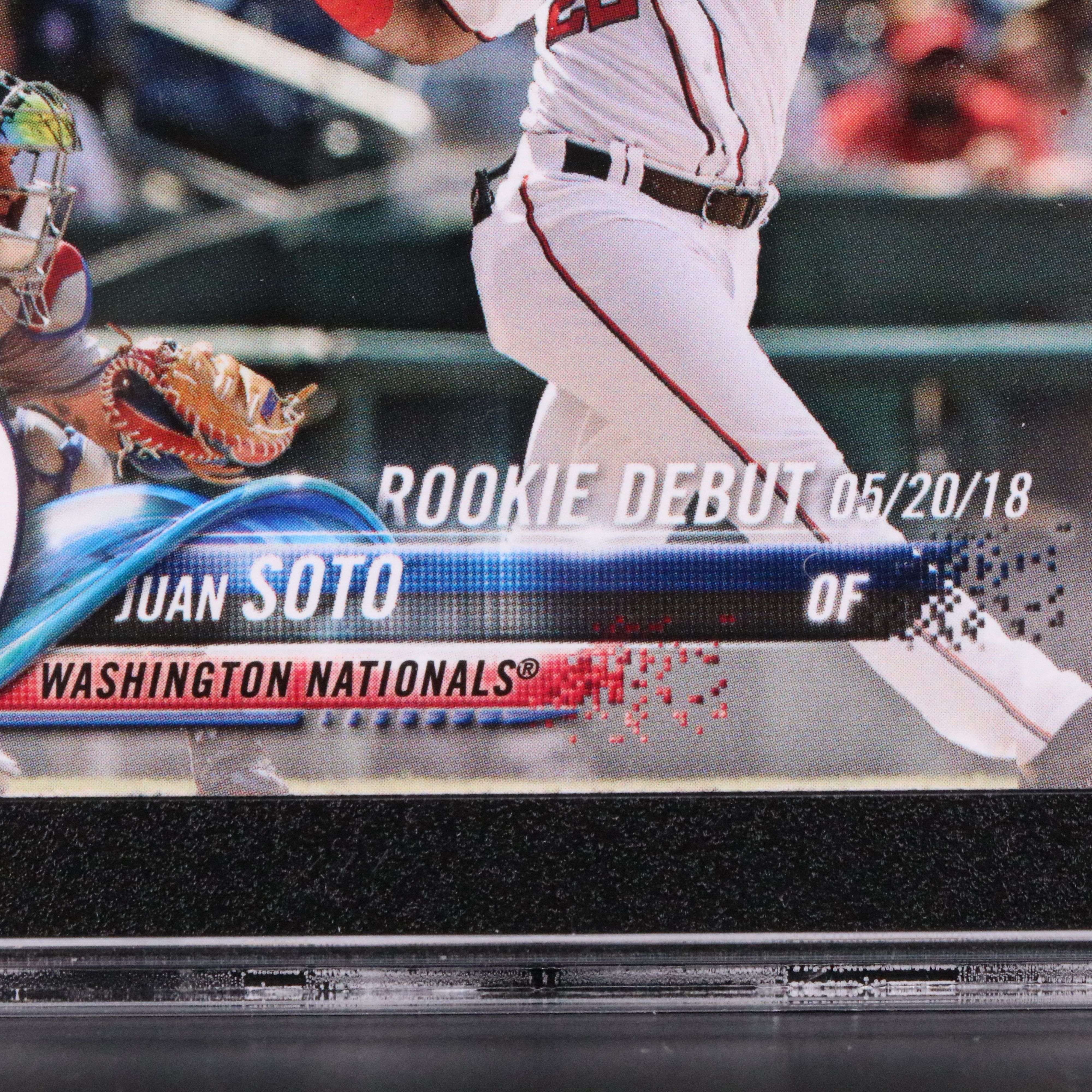 2018 Topps Update Juan Soto Washington Nationals Rookie Card Graded SGC 10
