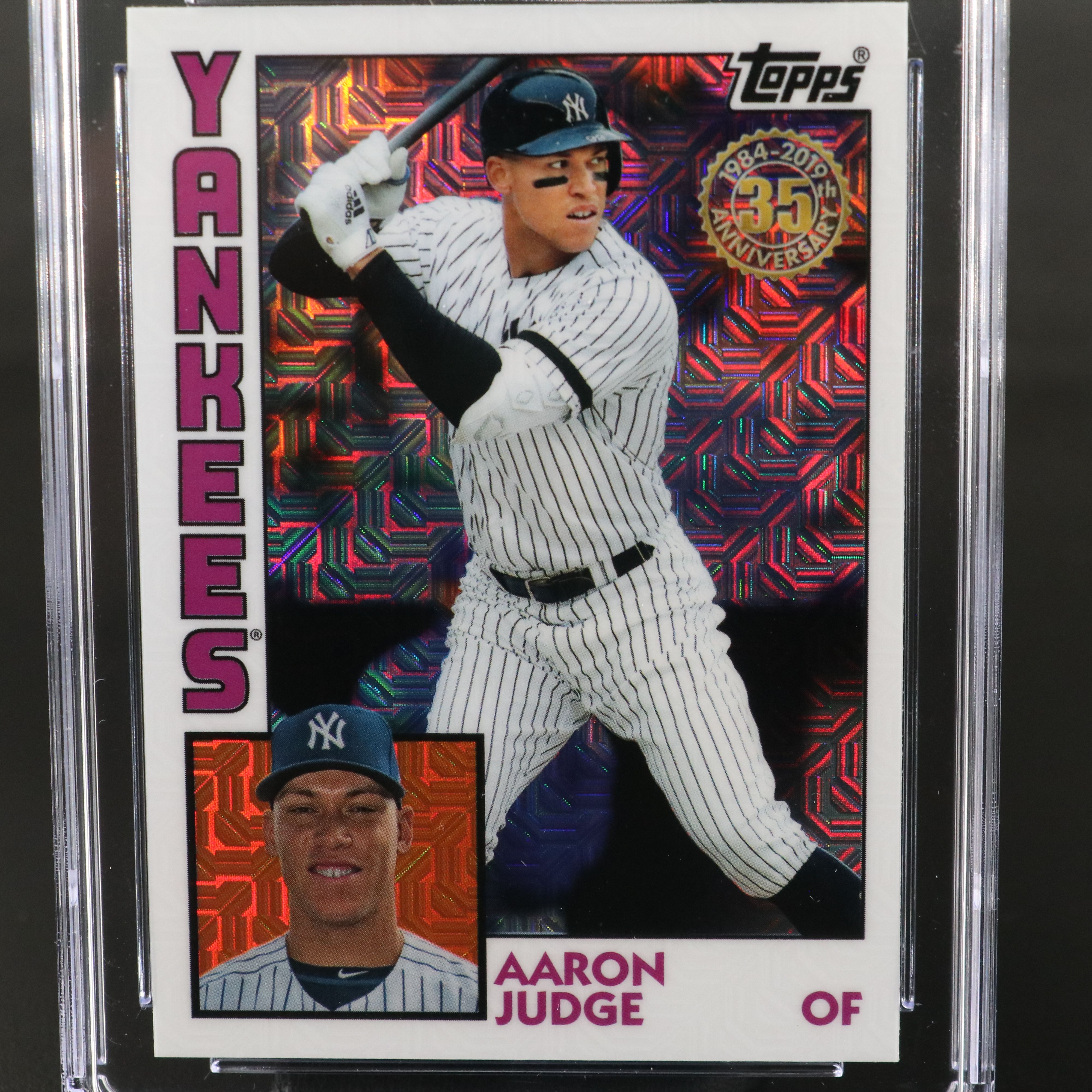 2019 Topps Aaron Judge Silver Pack Refractor Baseball Card Graded CGC 10