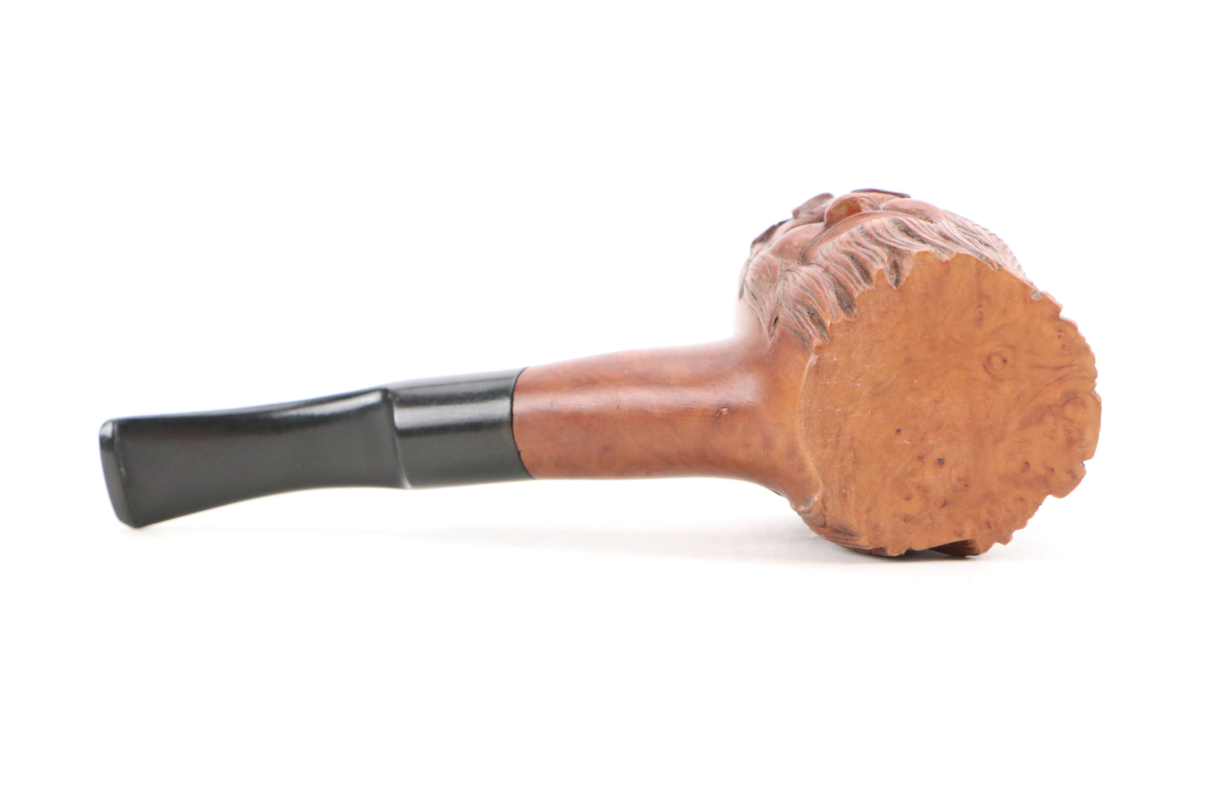 Burl and Briar Wood Tobacco Pipes with Pipe Rest