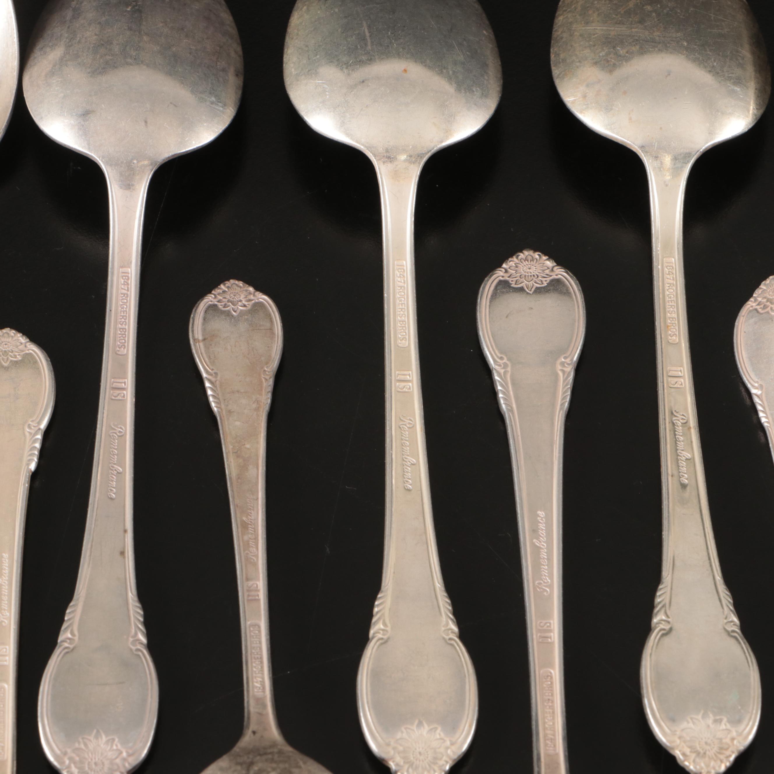 International Silver "Remembrance" Silver Plated Flatware, 1948