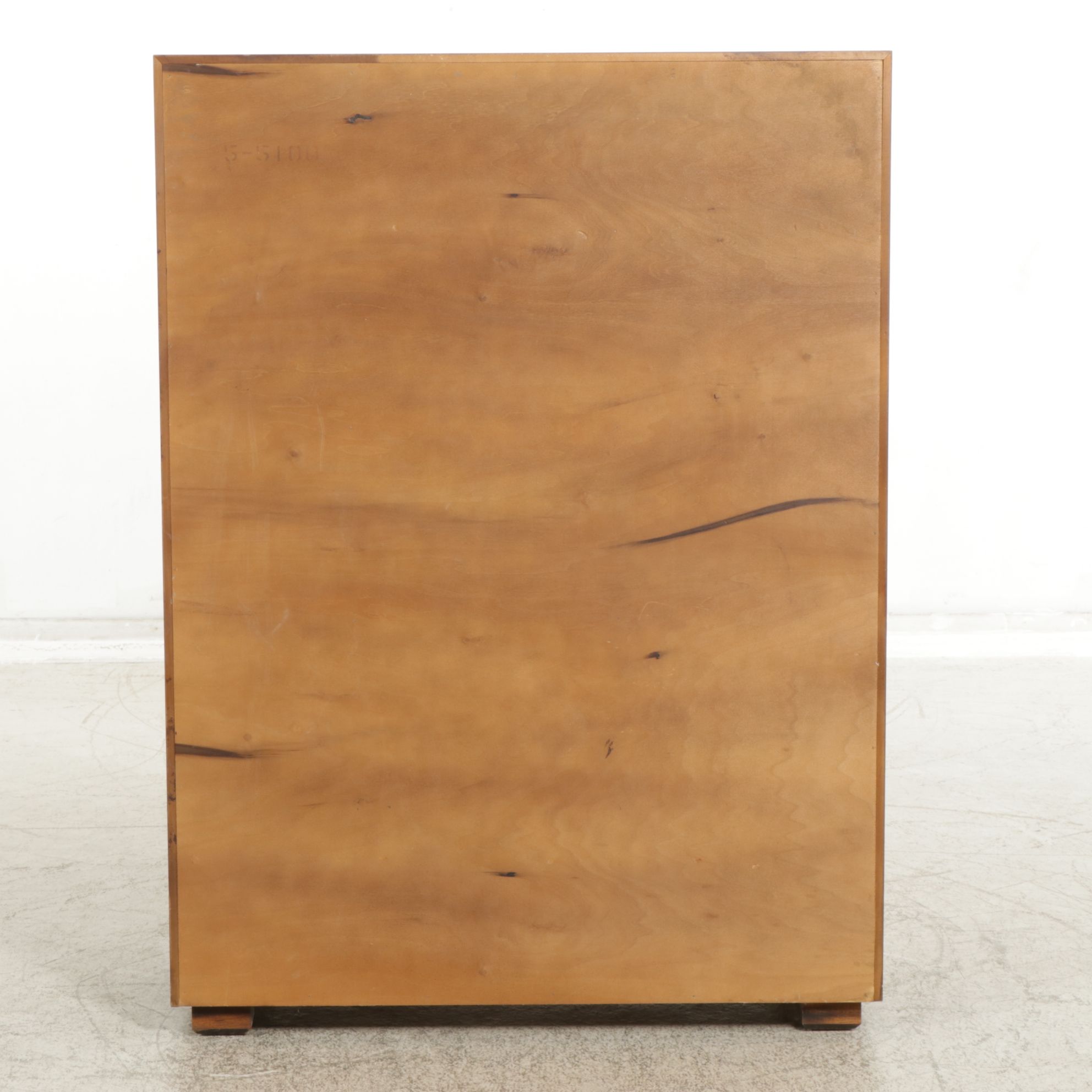 Henredon Campaign Style Walnut Chest of Drawers, Late 20th Century