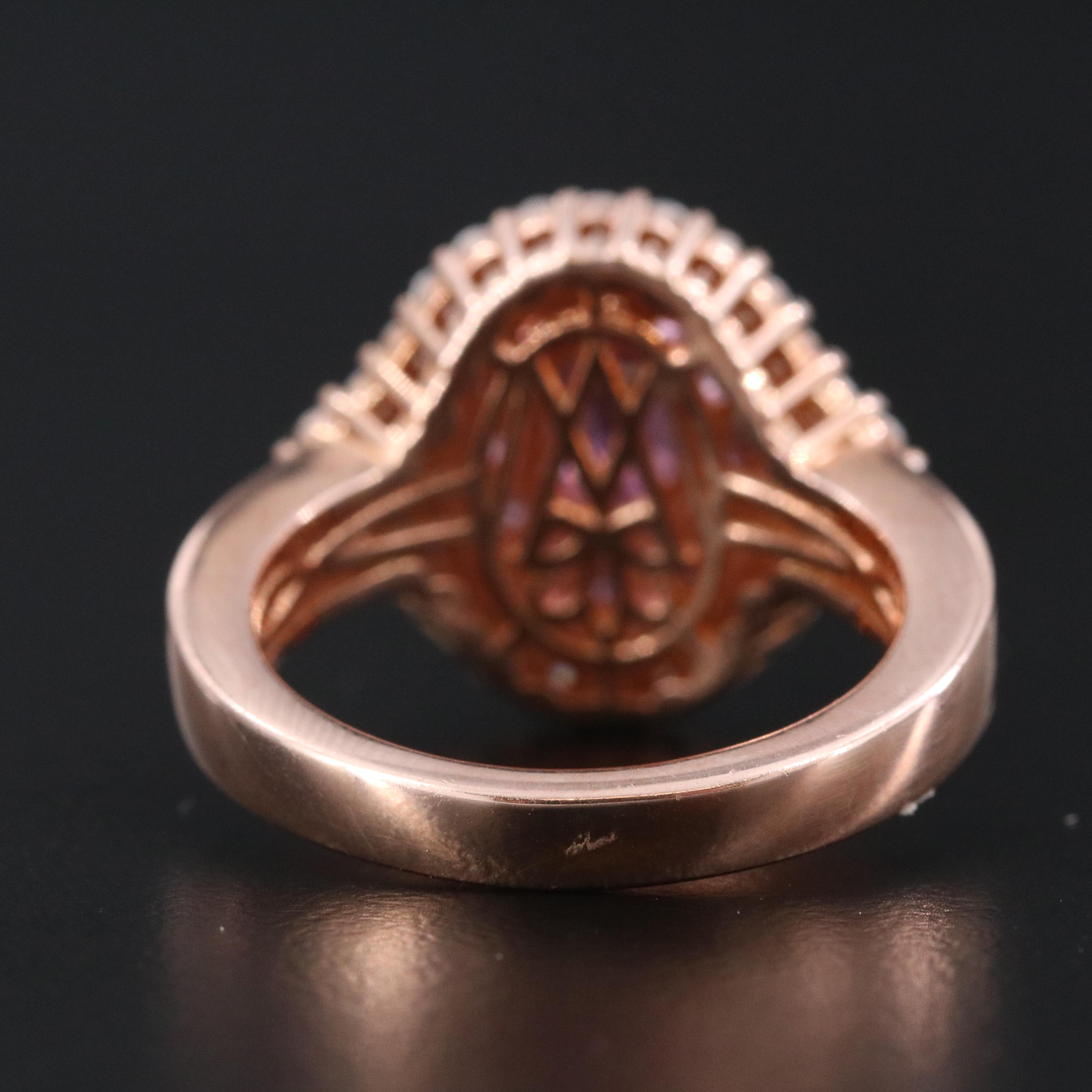 Sterling Tourmaline, Diopside and White Zircon Ring