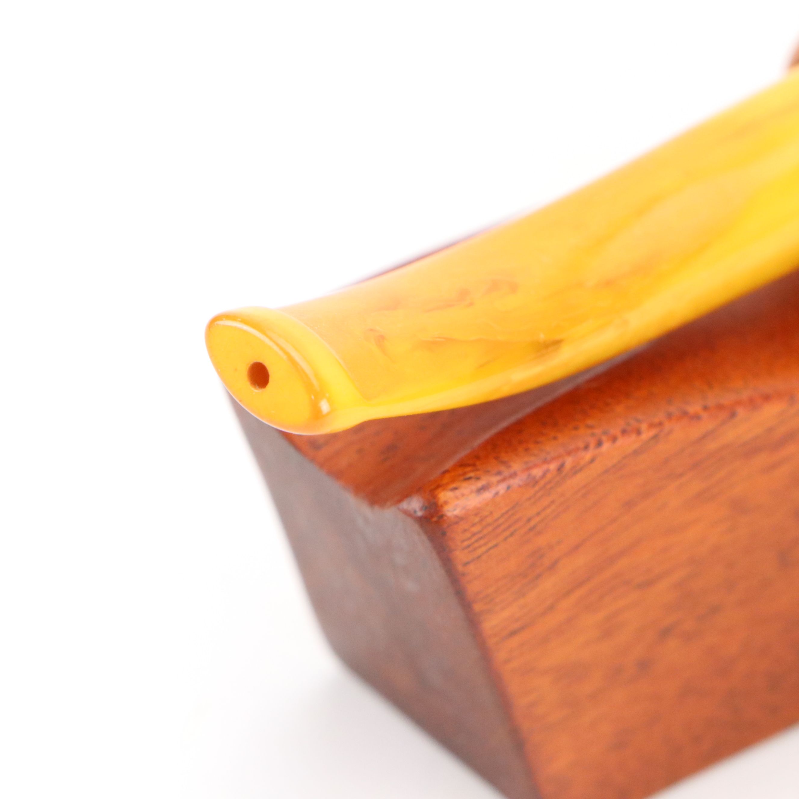 Burl and Briar Wood Tobacco Pipes with Pipe Rest