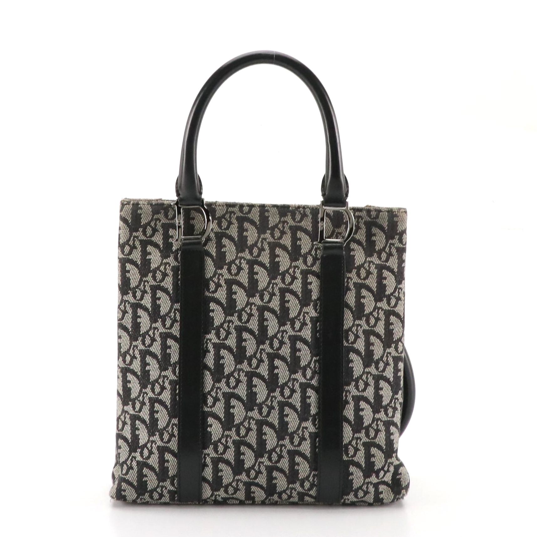 Christian Dior Trotter Jacquard Canvas and Leather Tote