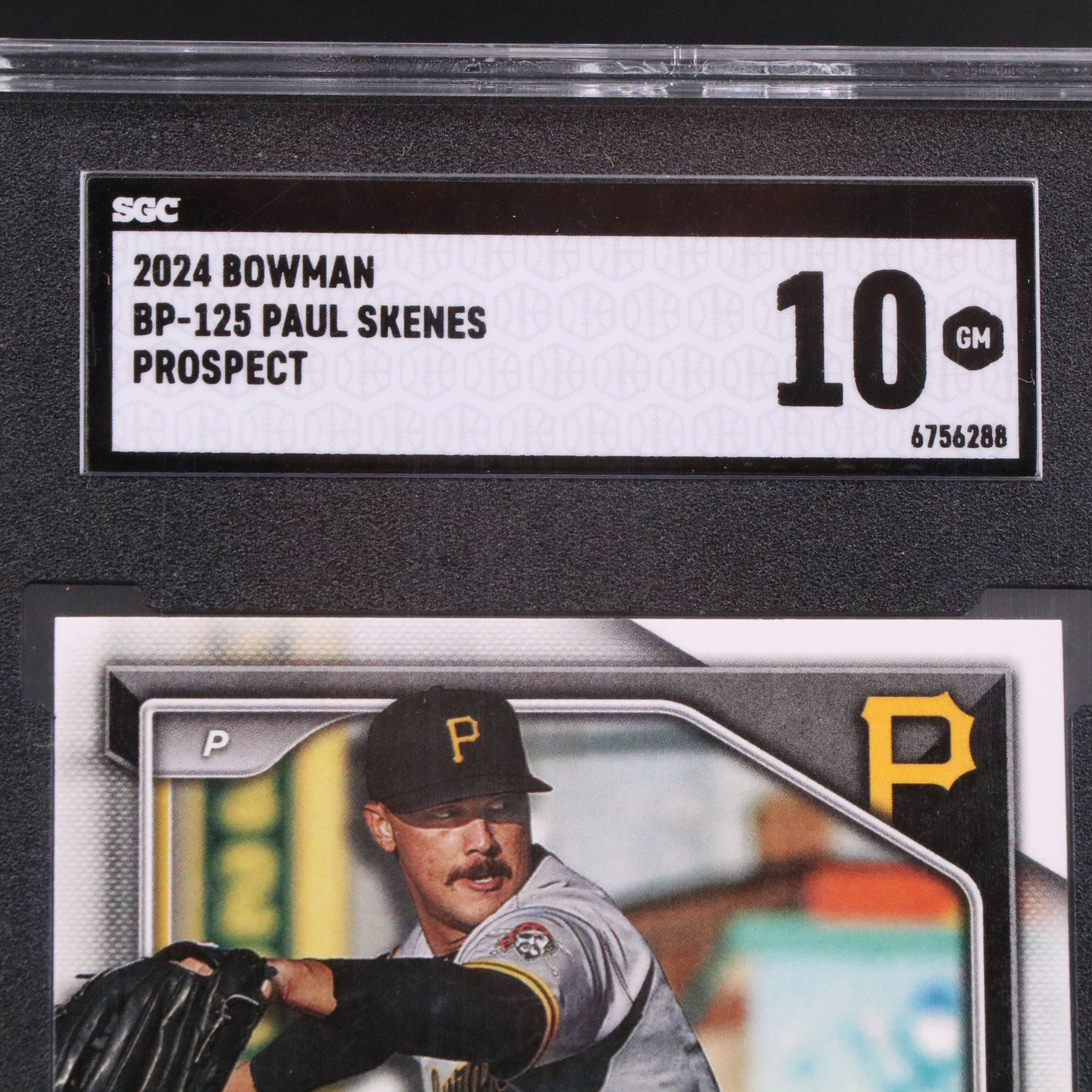 2024 Bowman Paul Skenes Pittsburgh Pirates Prospect Baseball Card Graded SGC 10