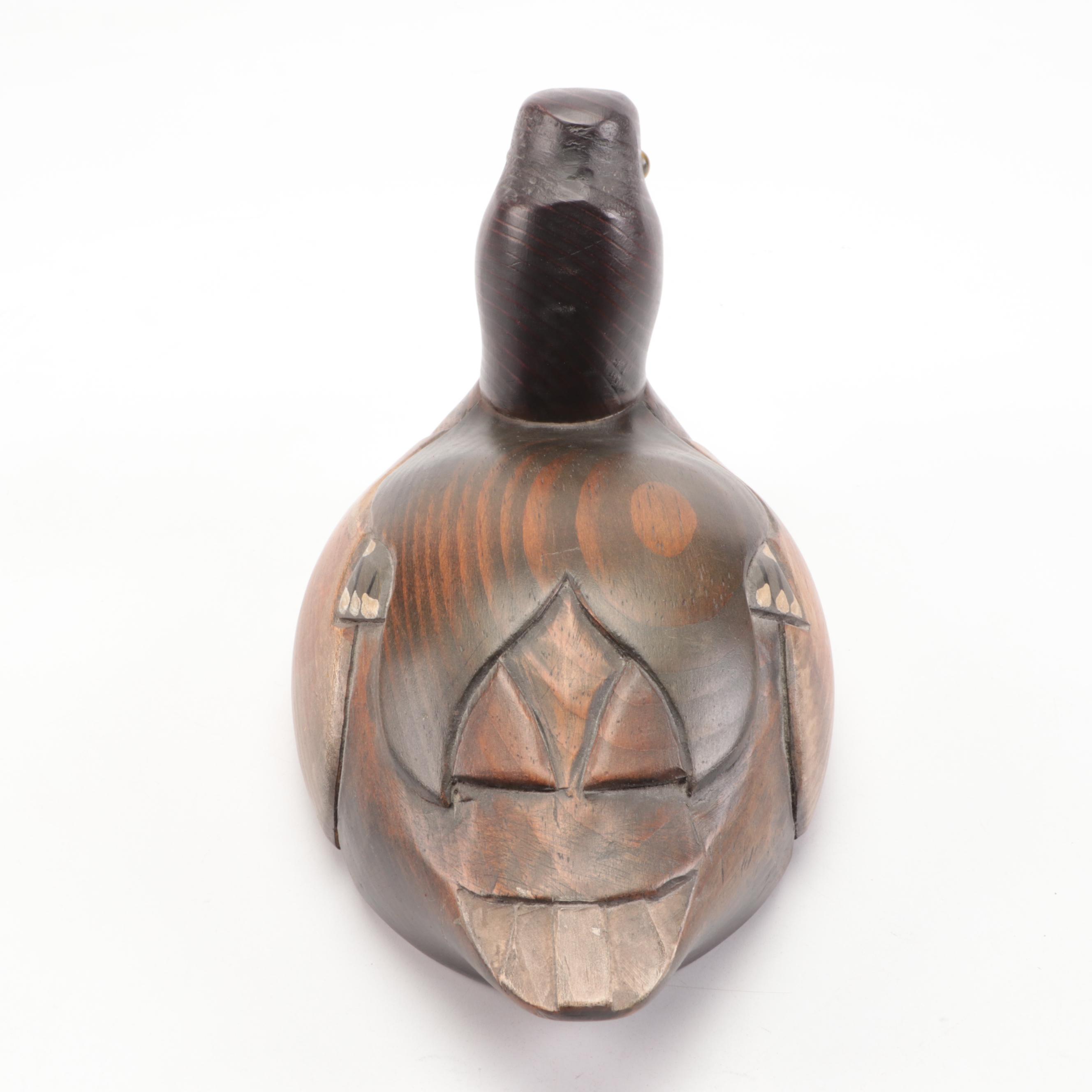 The Wooden Bird Factory Hand-Painted Red Head Drake and Other Duck Decoy