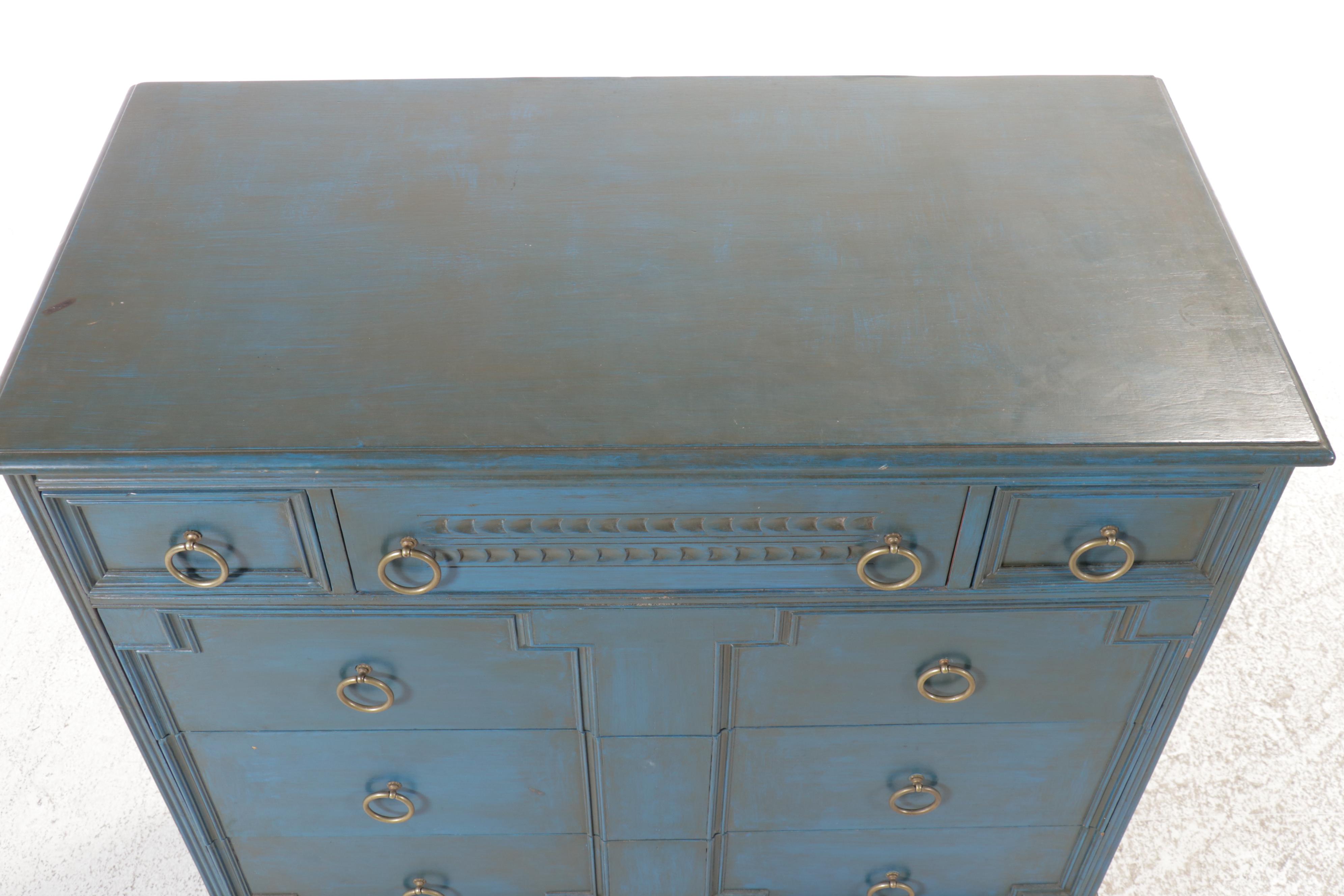 Art Deco Style Painted Chest of Drawers, Early to Mid-20th Century