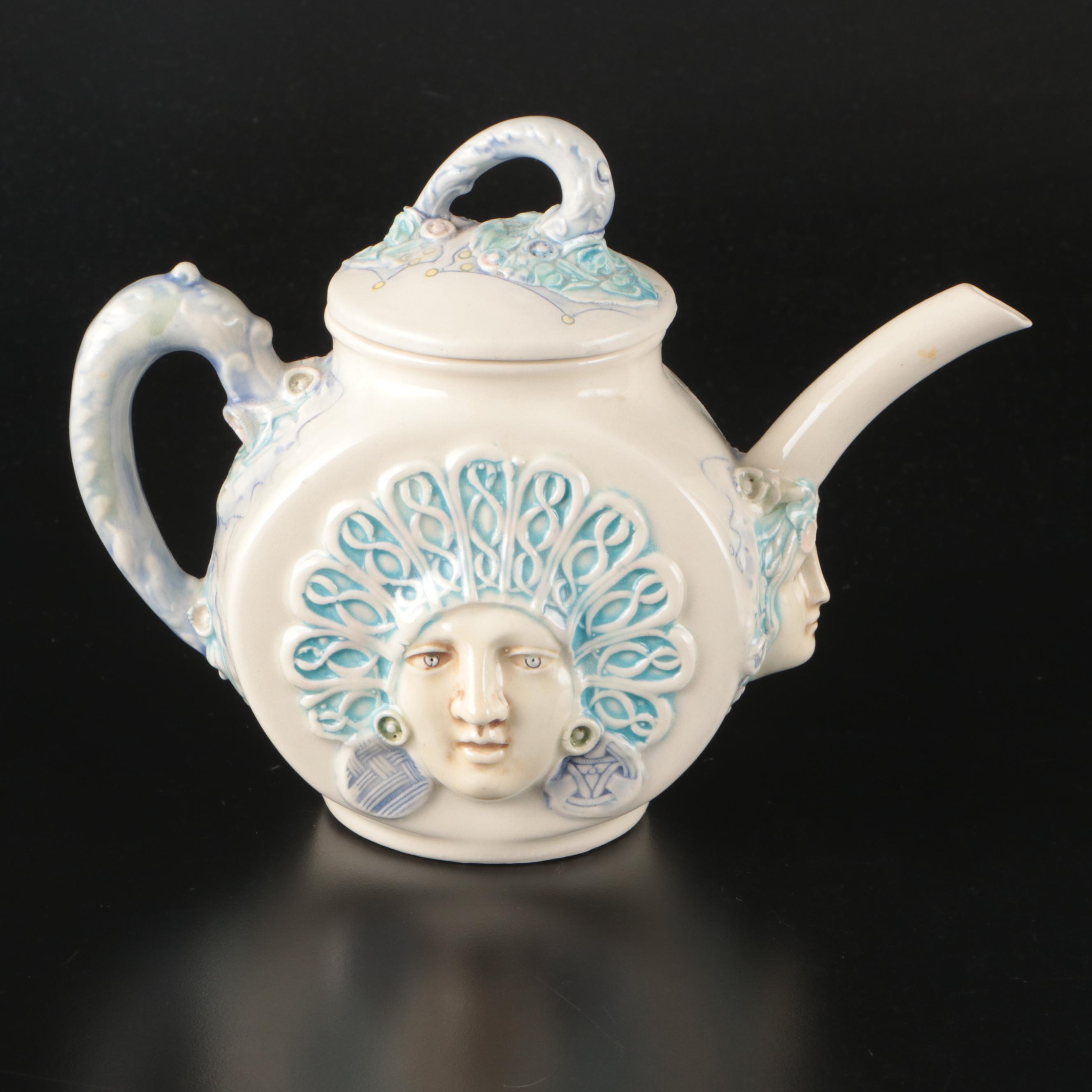David Keyes for Tacoma Art Pottery Ceramic Teapot, Late 20th Century