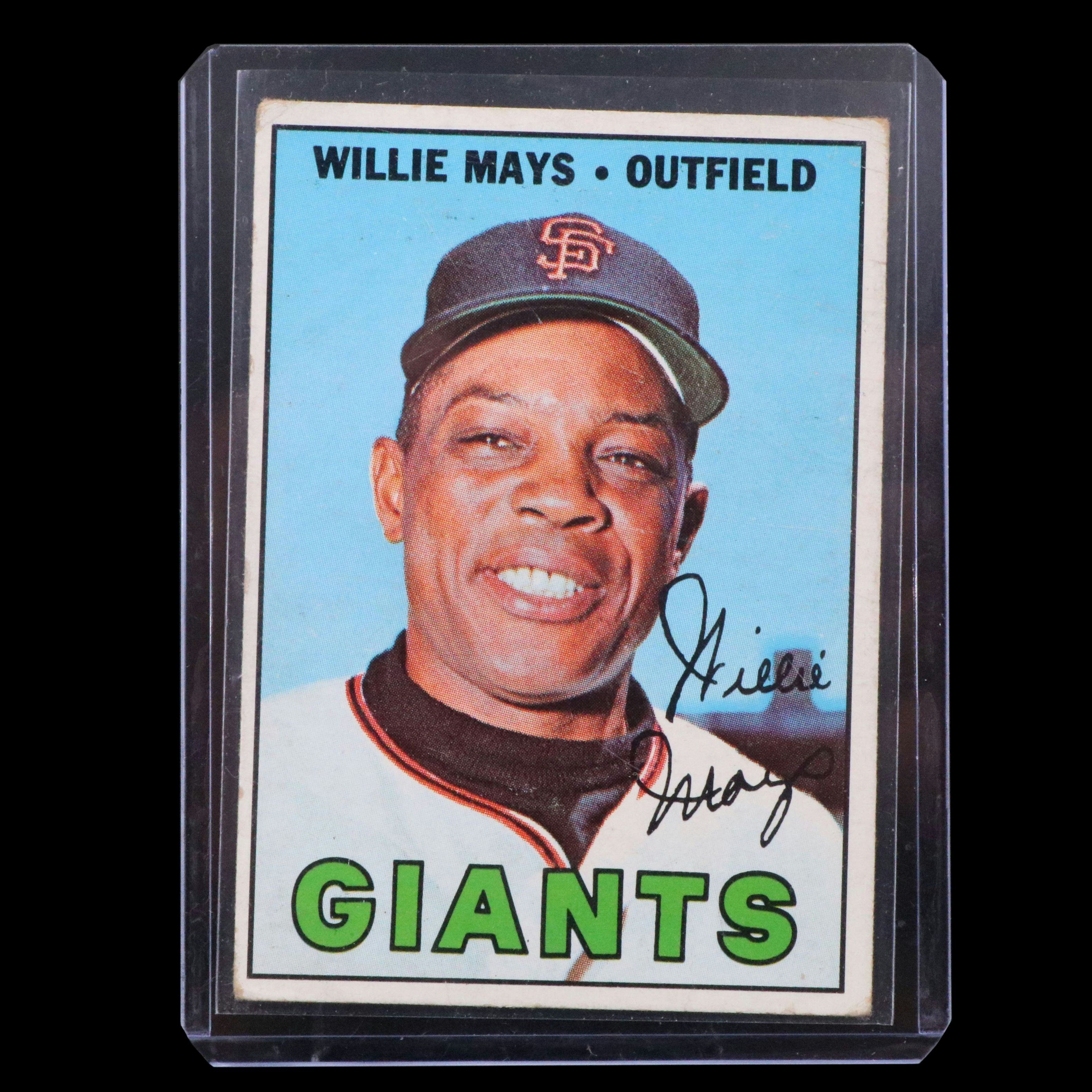 1967 Topps Willie Mays San Francisco Giants Baseball Card