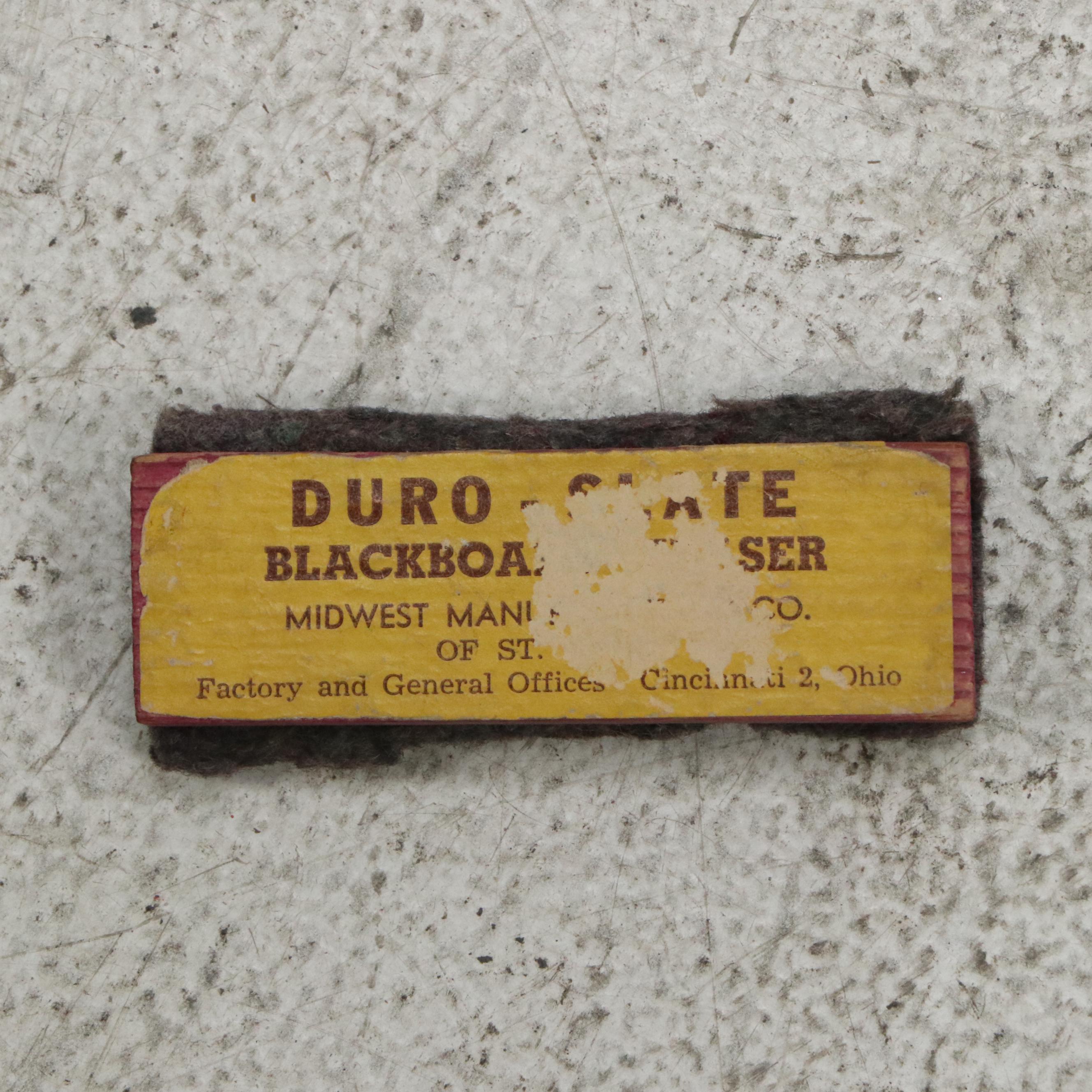 Children's Easel Chalkboard with Eraser and Alphabet Motif, Mid to Late 20th C.