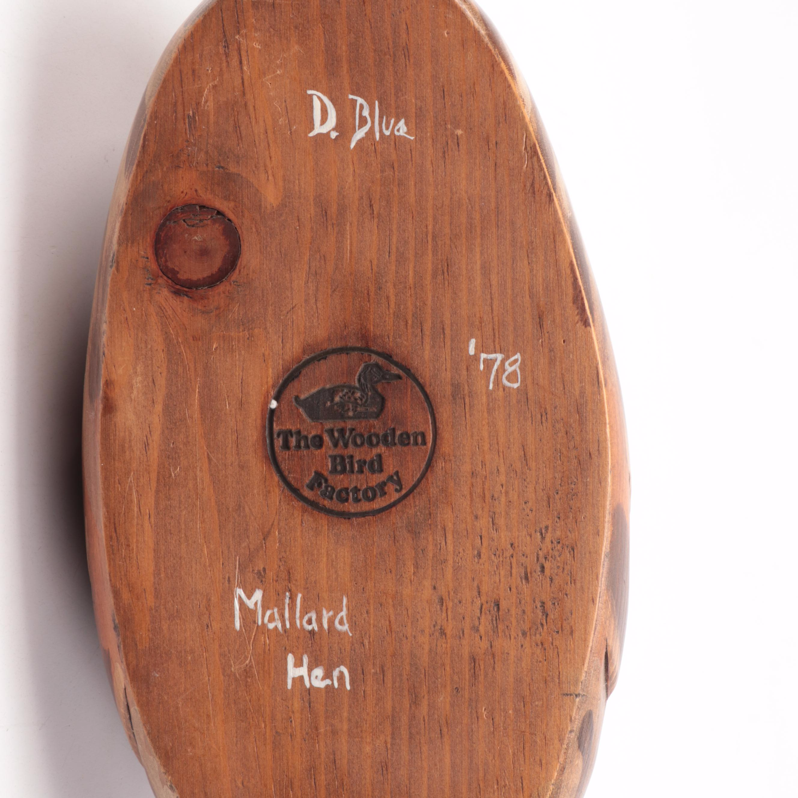 The Wooden Bird Factory Hand-Painted Mallard Duck Decoys, 1978