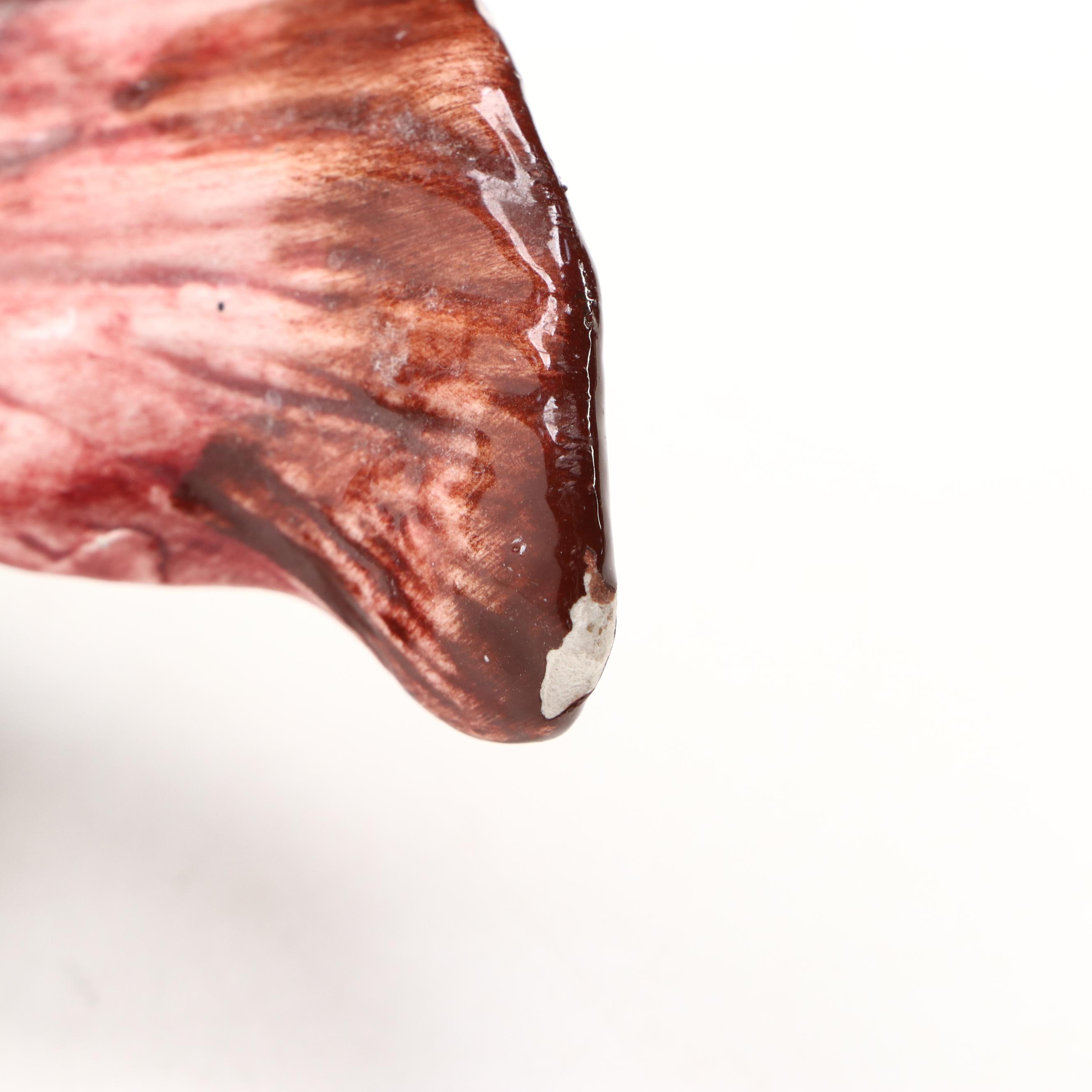 Italian Tin Glaze Fish Form Vase