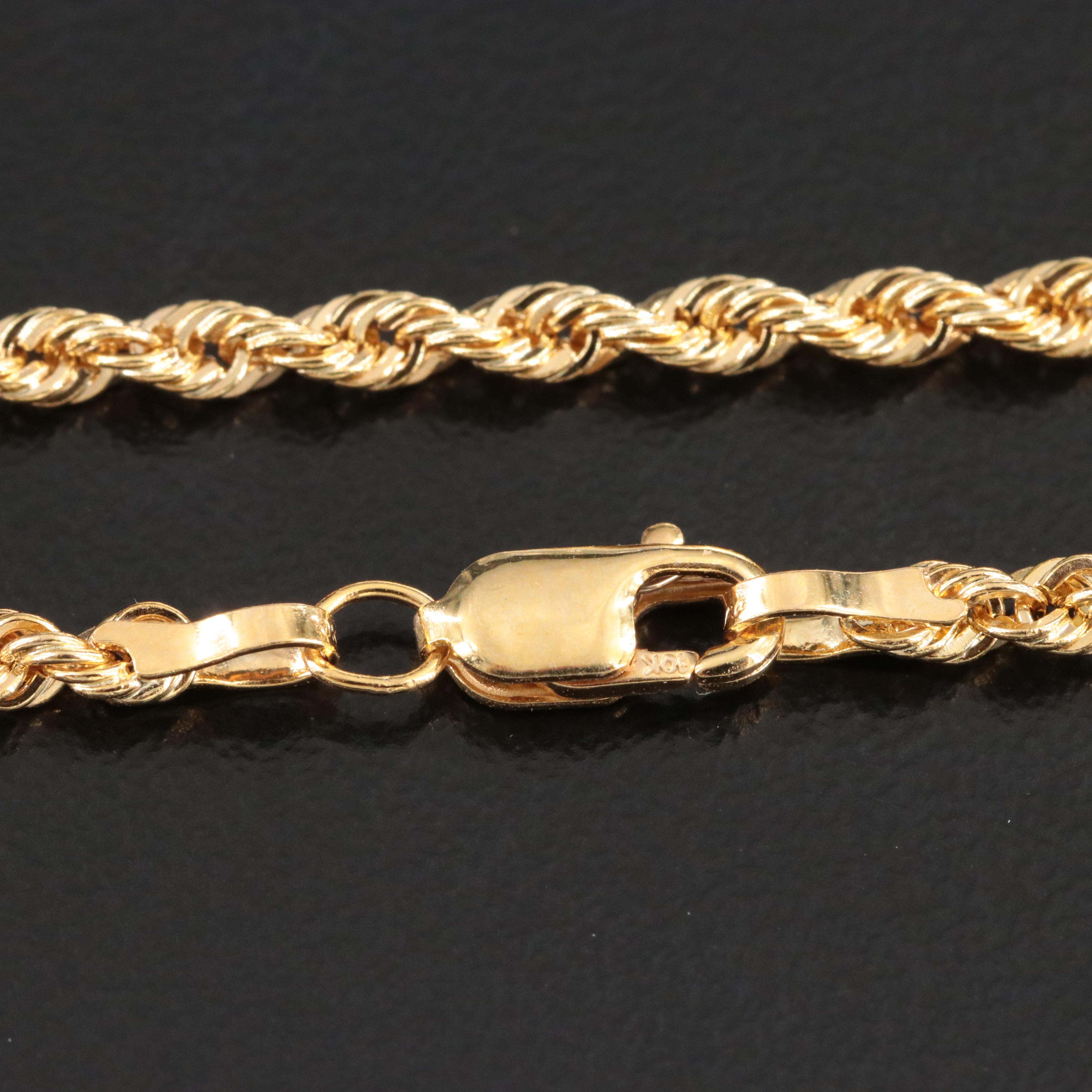 10K Braided Rope Anklet