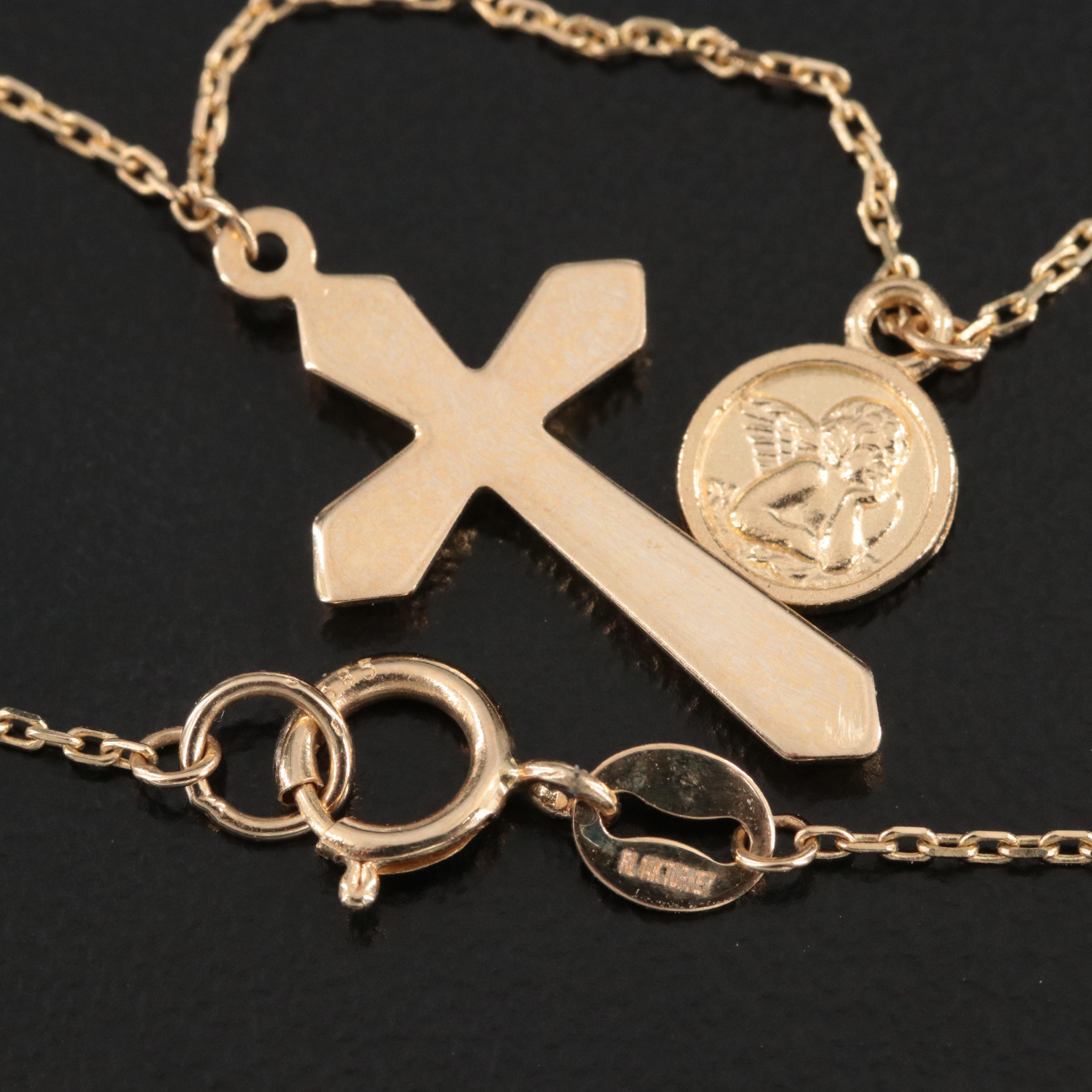 14K Cross Necklace