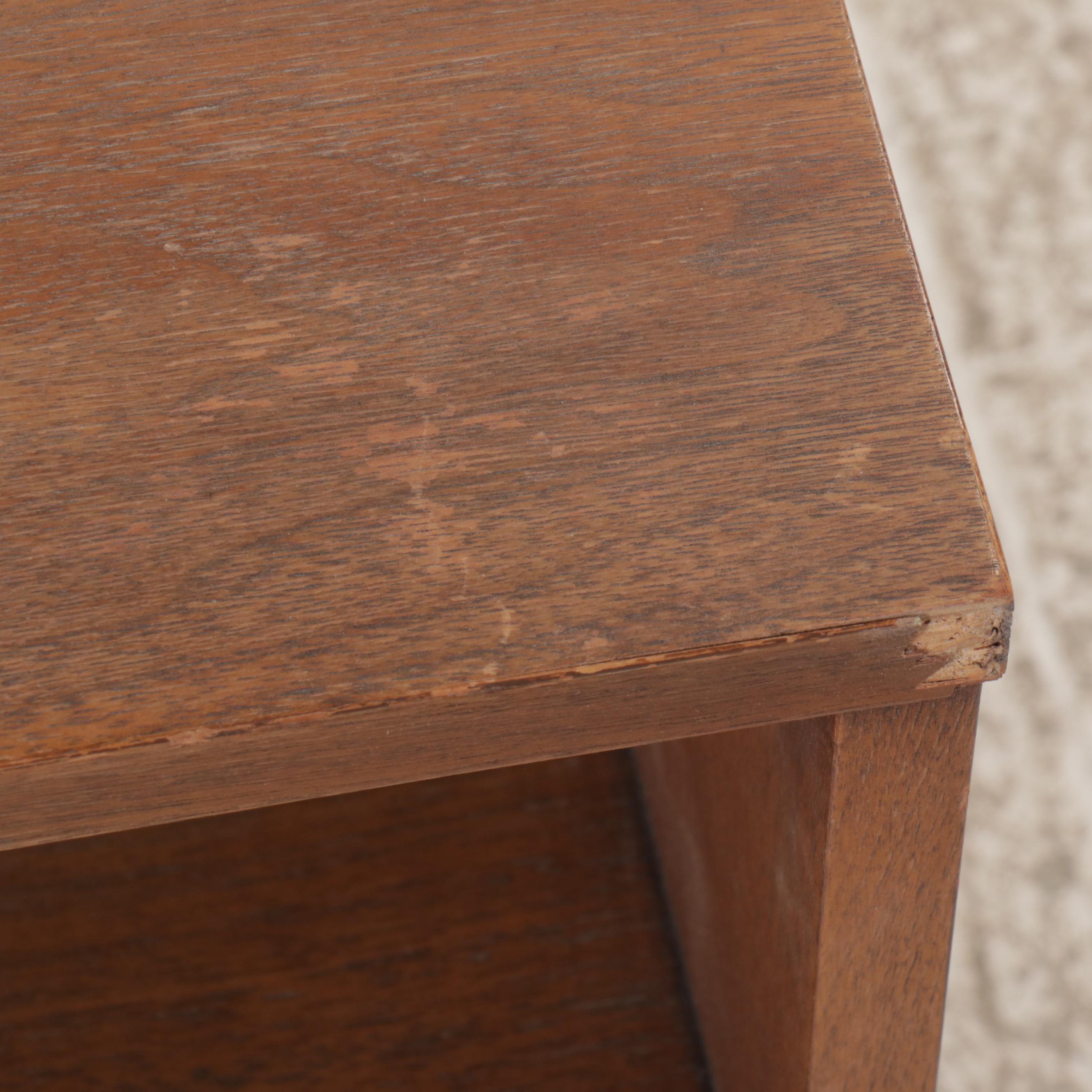 Mid Century Modern Style Walnut Veneer Nightstand