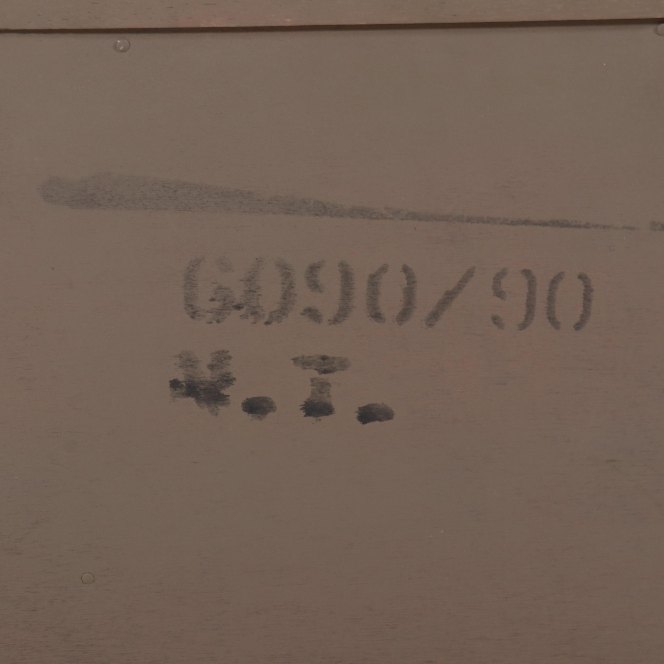 Mid Century Modern Style Walnut Veneer Nightstand