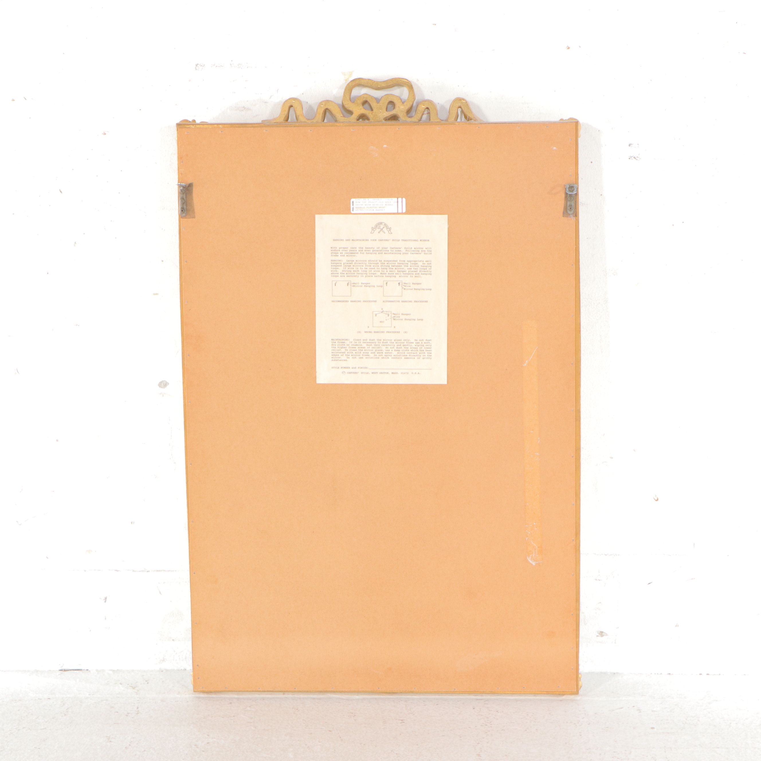 Carver's Guild Neoclassical Style Giltwood Wall Mirror