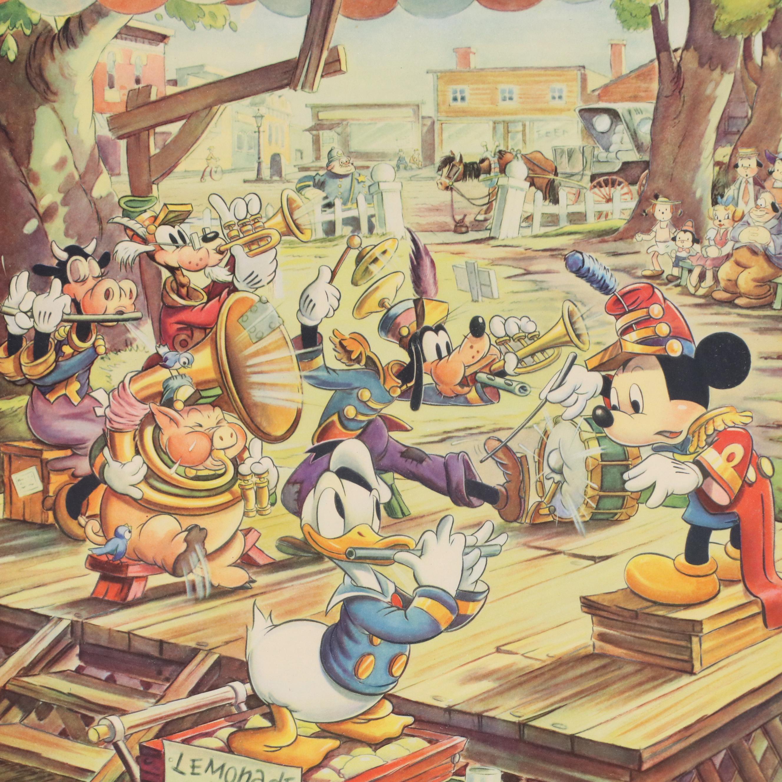 From Morrell's Walt Disney Calendar Offset Lithographs "June" and "August," 1942