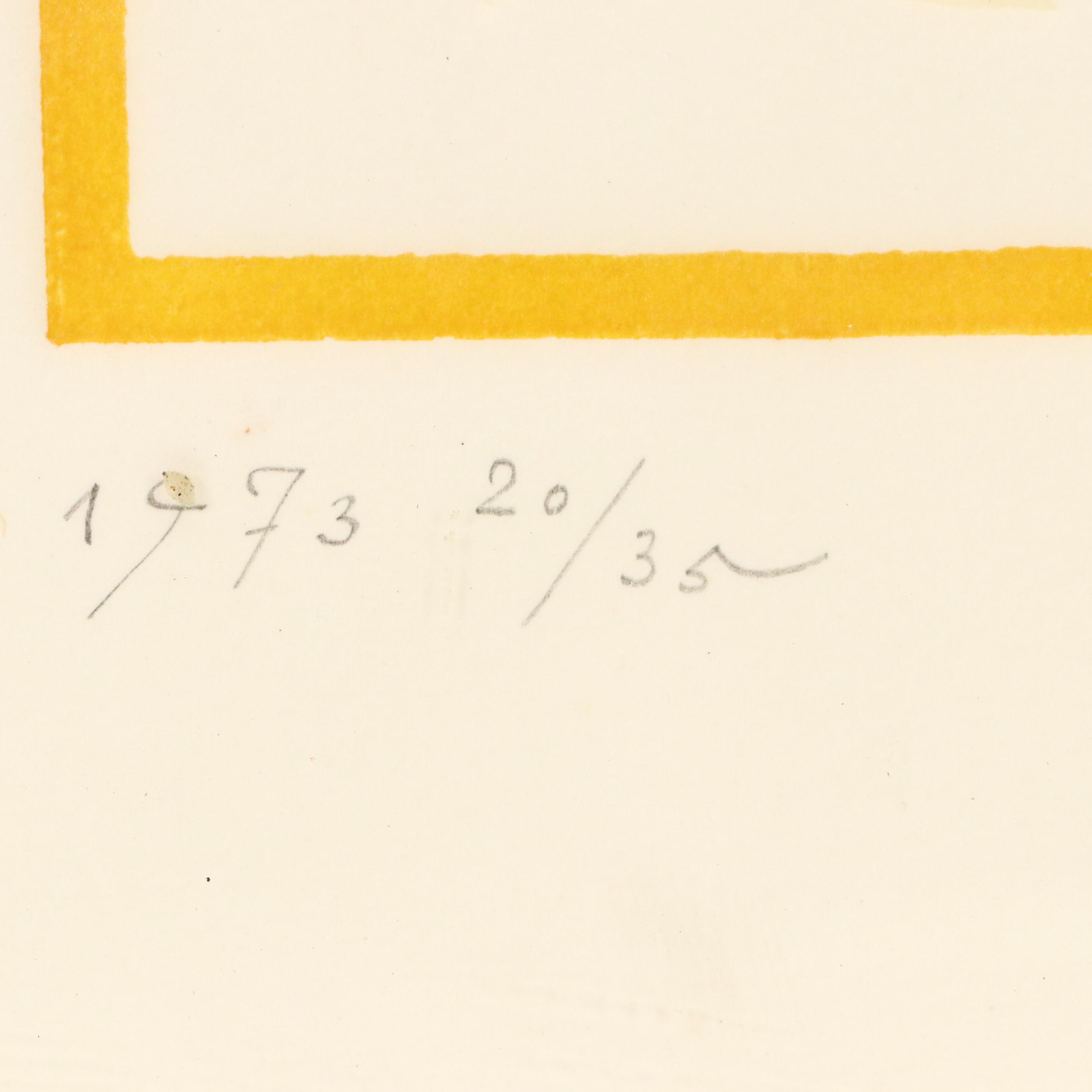 Marjan Pogačnik Relief Etching, 1973