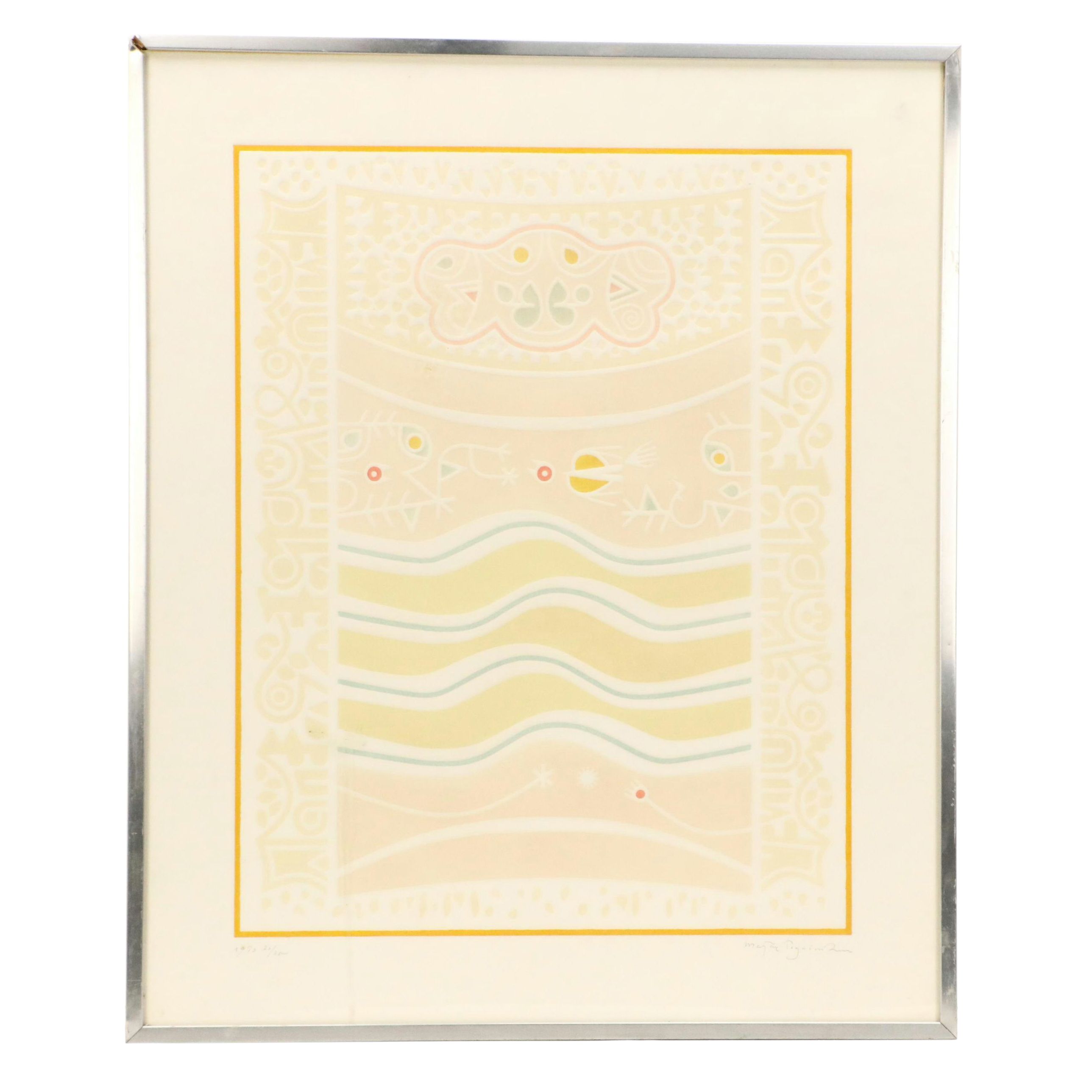 Marjan Pogačnik Relief Etching, 1973